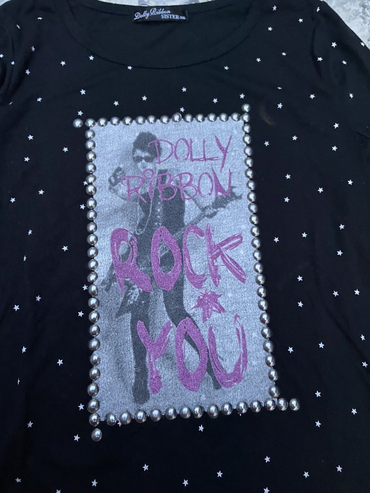 If Six Was Nine × Japanese Brand × Le Grande Bleu (L.G.B.) 2000s dolly ribbon rock you polka long sleeve t-shirt Size S / US 4 / IT 40 - 3 Thumbnail