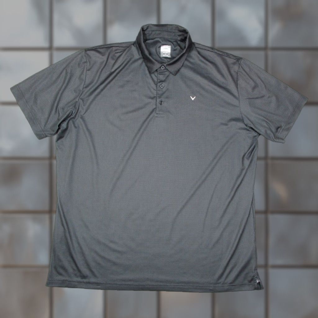 Callaway Callaway Shirt Mens 2XL Gray Check Opti Dri Golf Polo Short Sleeve Performance Size US XXL / EU 58 / 5 - 1 Thumbnail