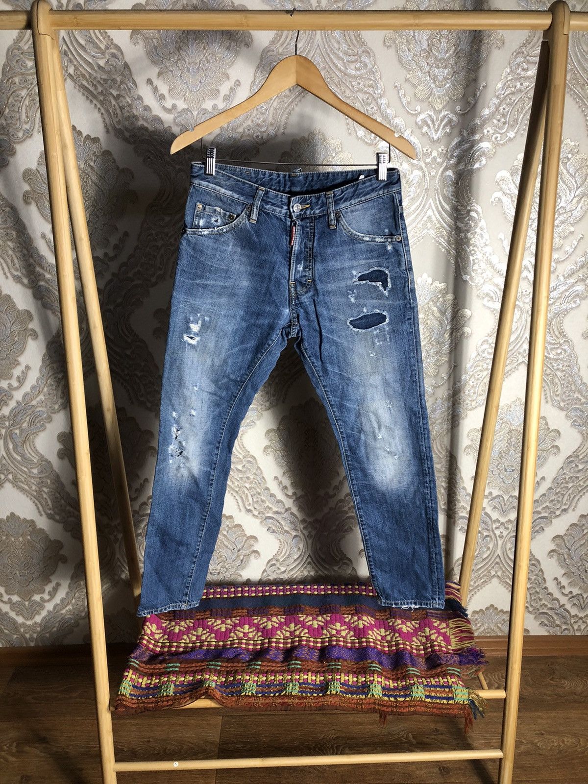 VERY RARE DSQUARED2 DENIM JEANS ITALIAN DESIGNER LUXURY Y2K