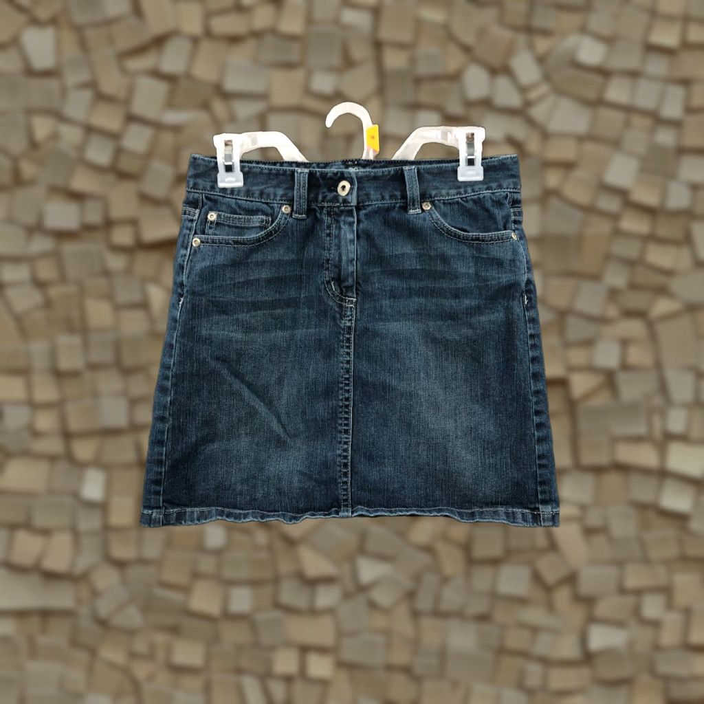 Ann Taylor Ann Taylor Skirt Womens Midi Denim Blue 2 Midi Skirt Regular Cotton Denim Logo Barbie Casual Fall Spring Summer Winter Womens Size 26" / US 2 / IT 38 - 1 Thumbnail