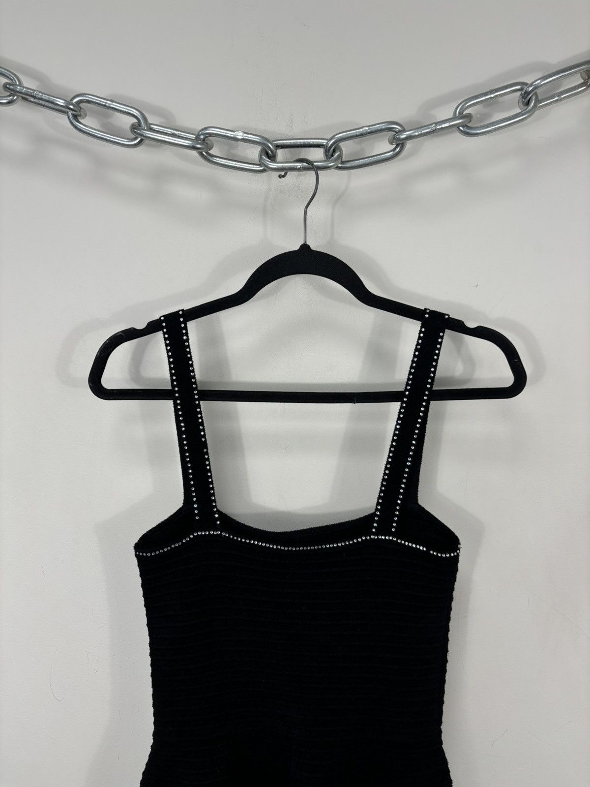 Sandro Sandro Paris NWT Velvet Knit Black Strapless Mini Dress Size S / US 4 / IT 40 - 15 Thumbnail