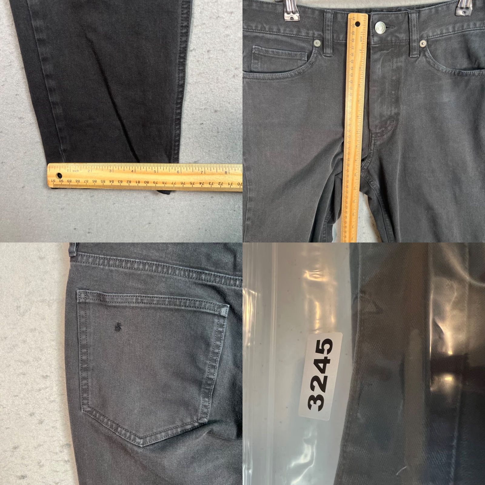 Everlane Everlane Jeans Mens Slim Denim 30x30 Black 5-Pocket Zip Button Inseam 30 Cotton Blend Knit Stretch Tapered Regular Size: 30 (Adult) Mens Size US 30 / EU 46 - 8 Thumbnail
