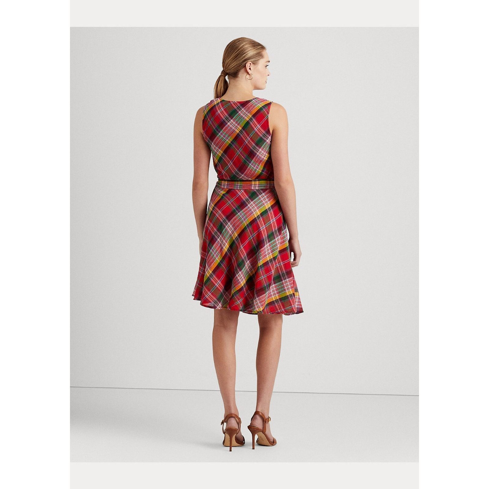 Ralph Lauren ⭐️LAUREN RALPH LAUREN PLAID TARTAN SLEEVELESS DRESS NWT 18 Size XXL / US 16-18 / IT 52-54 - 3 Thumbnail