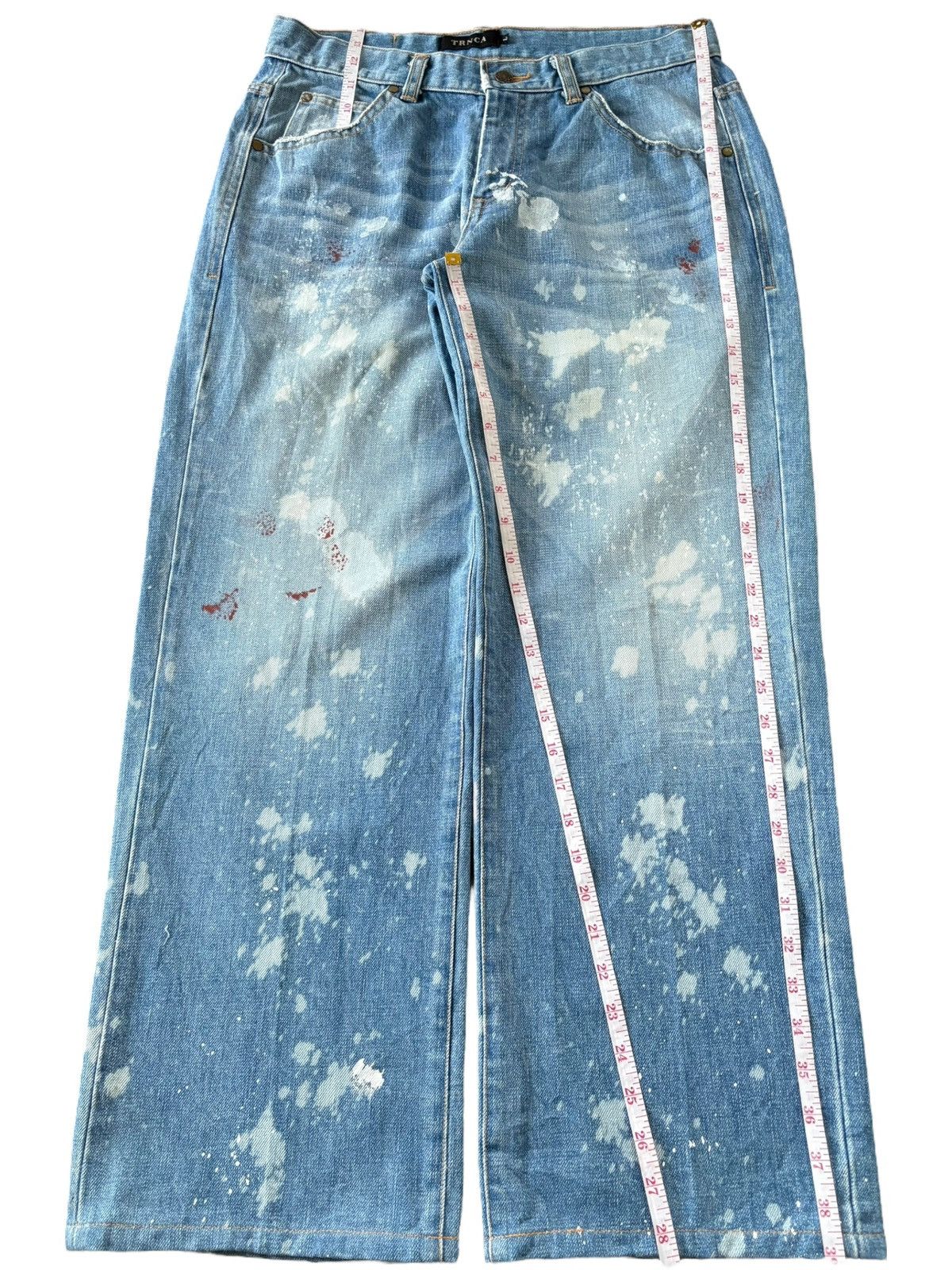 Helmut Lang Vintage Japanese Brand Painted Splattered Baggy Jeans Size US 32 / EU 48 - 8 Thumbnail