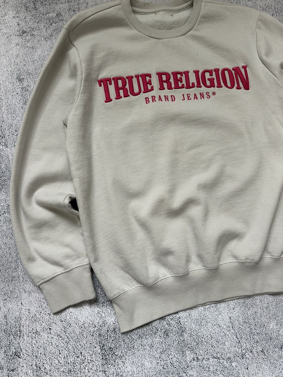 True Religion Vintage True Religion Sweatshirt Big Logo Centre Pink Y2K Size M / US 6-8 / IT 42-44 - 6 Thumbnail