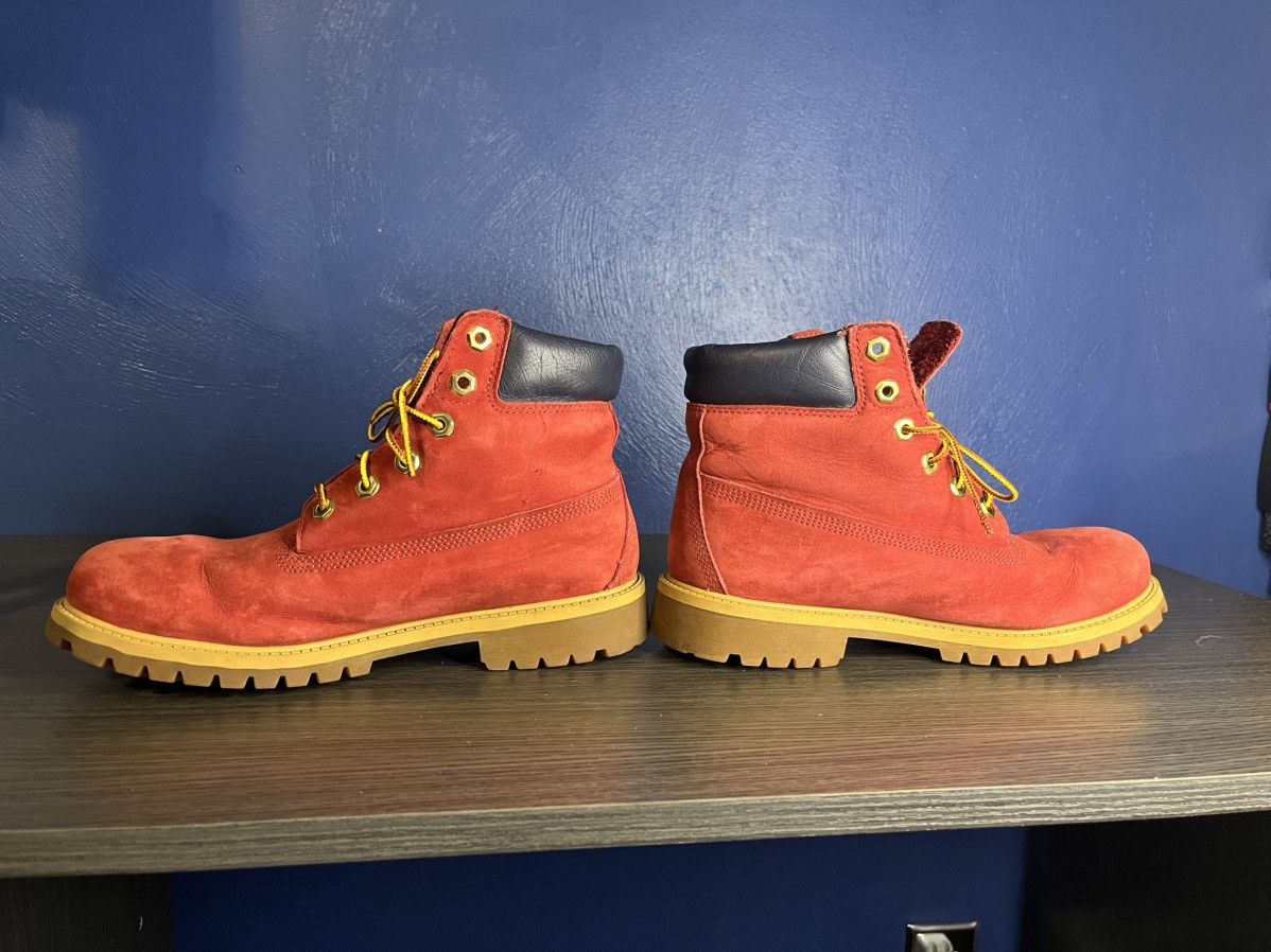 Timberland Burgundy Timberland Boots Size US 7 / EU 40 - 3 Thumbnail