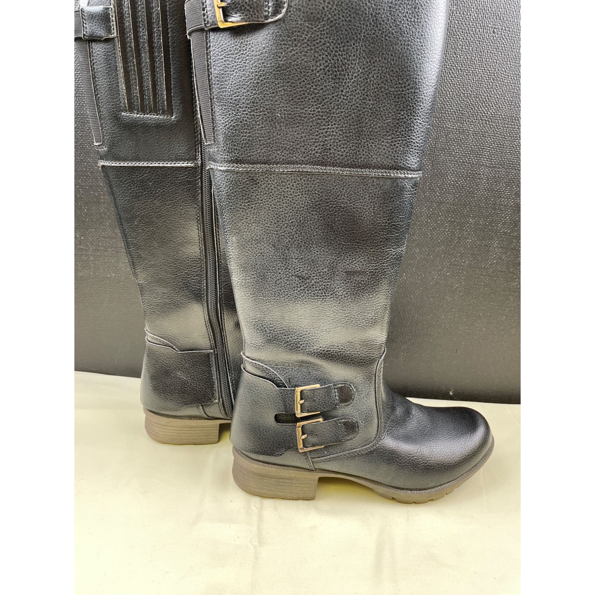Clarks Clarks Women's Black Tall Riding Boots/Shoes Zipper Sides Si Size US 7.5 / IT 37.5 - 4 Thumbnail