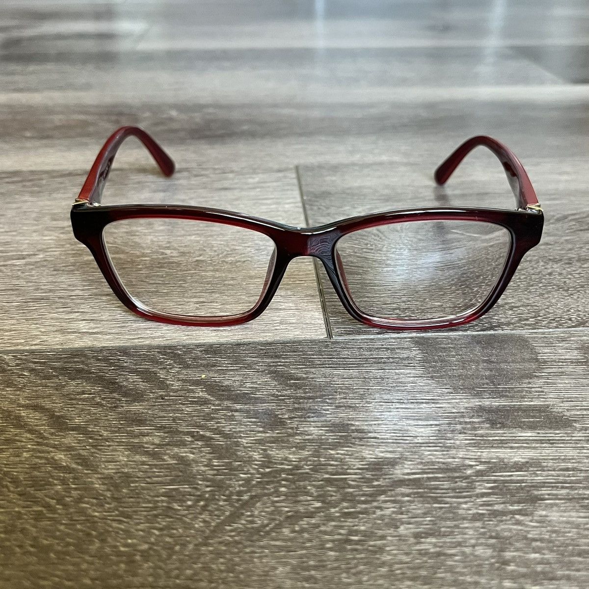 Valentino Vintage Valentino Square Frames Eyeglasses Wine Red V2680 Size ONE SIZE - 2 Thumbnail