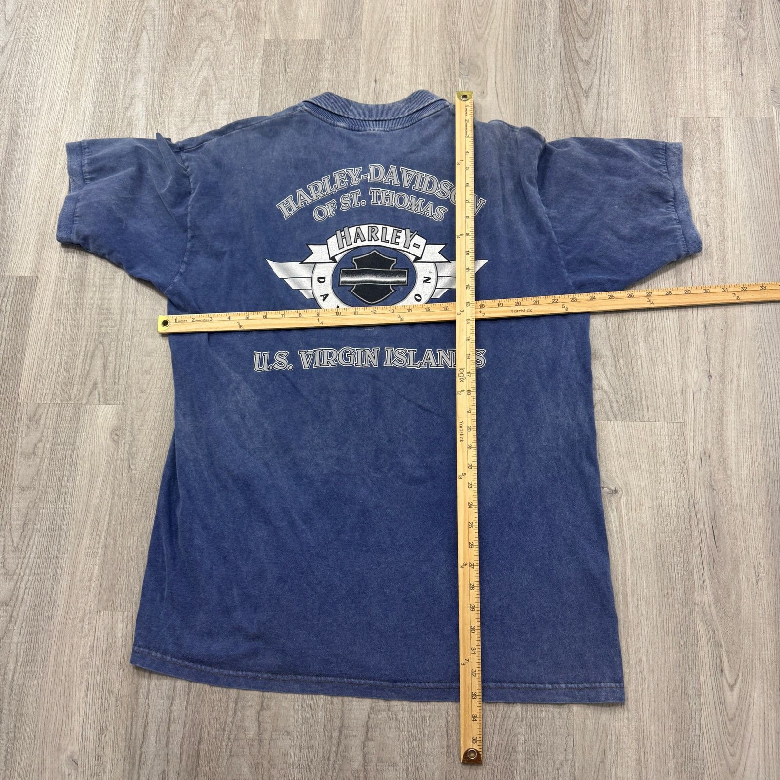 Harley Davidson Vintage Harley Davidson Polo Shirt Men's XL Blue 90s Biker Size US XL / EU 56 / 4 - 7 Thumbnail