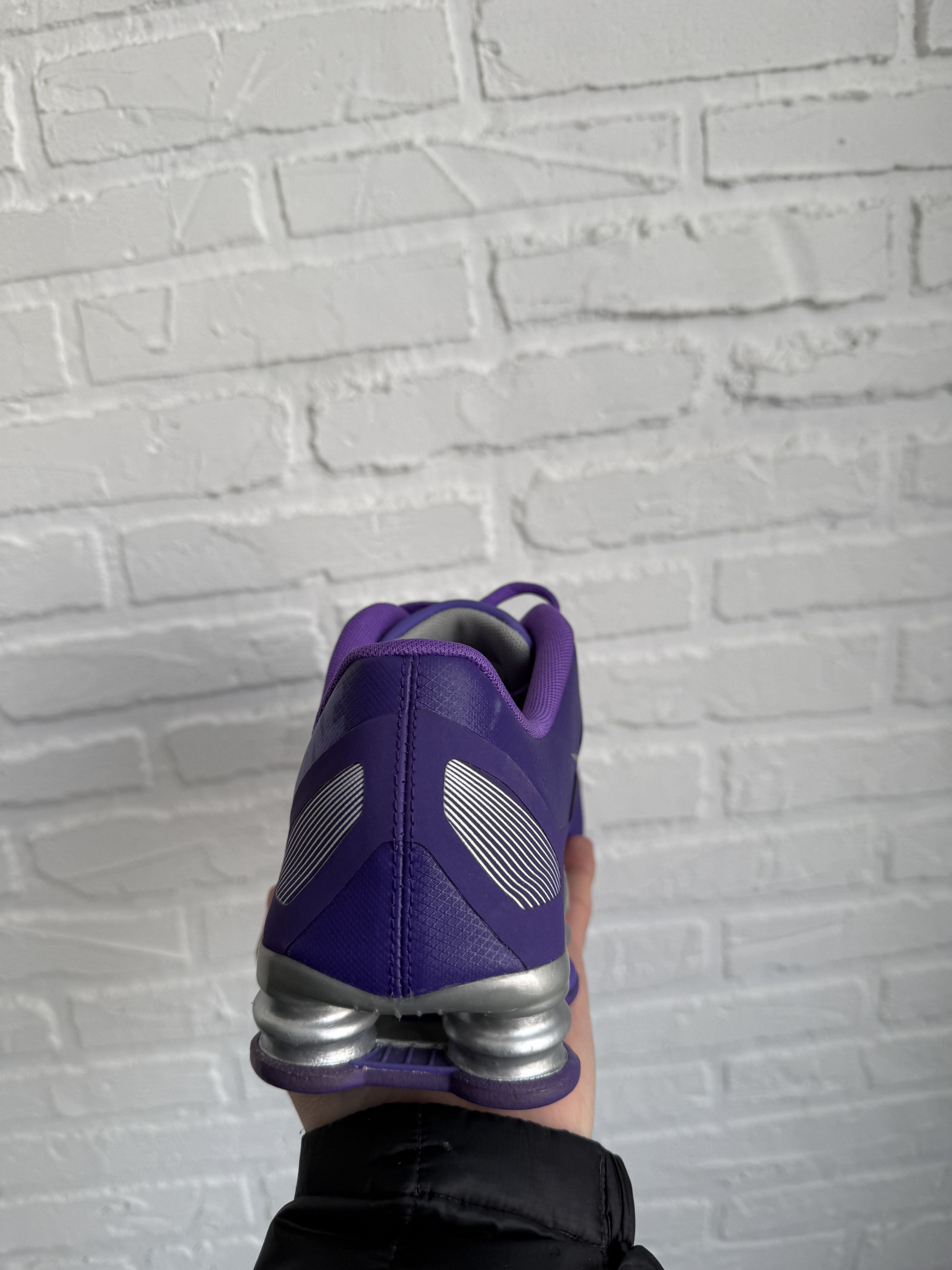 Nike 2014 Nike shox r4 superfly violet silver sneakers Size US 9 / EU 42 - 7 Thumbnail