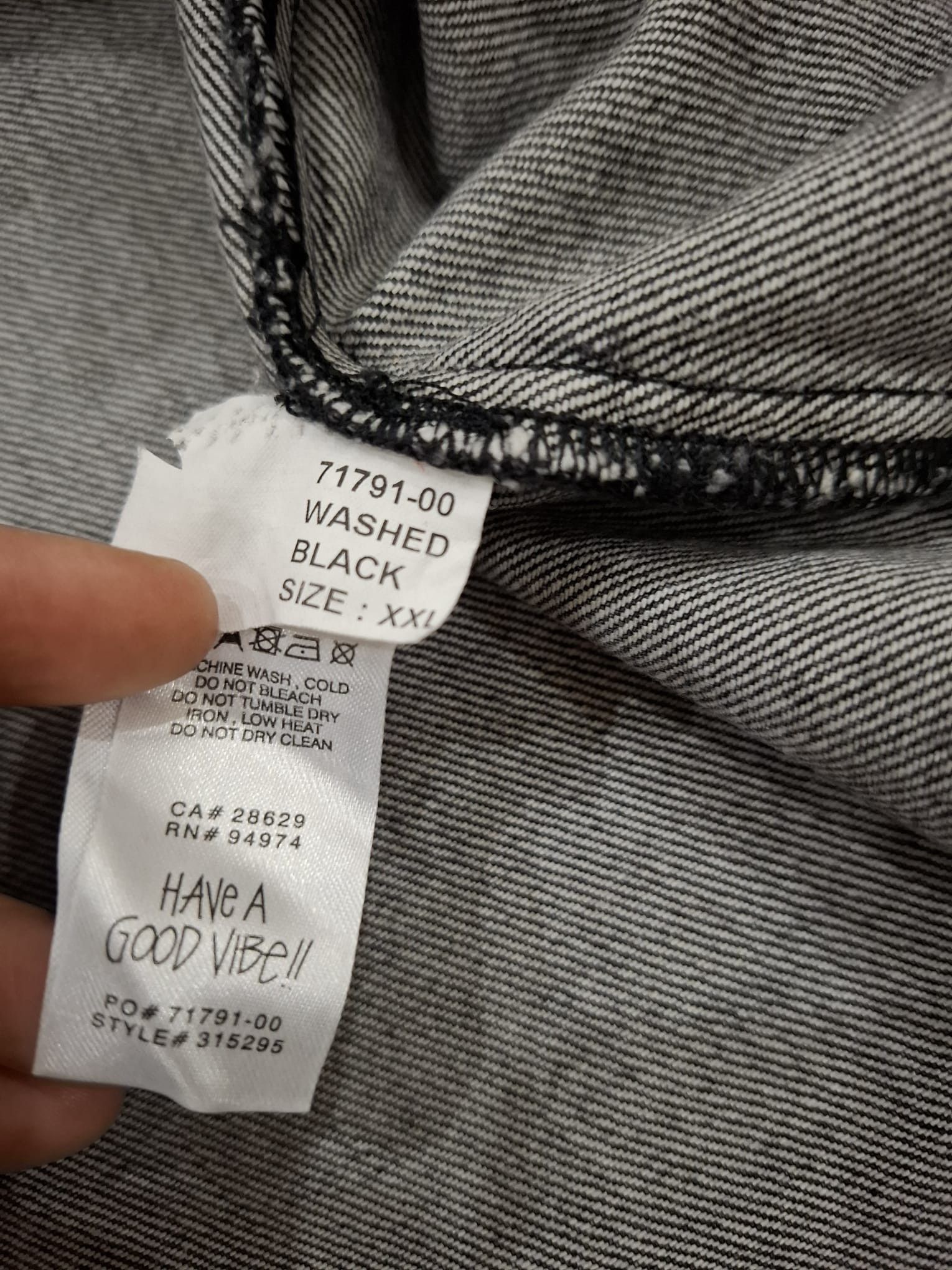 Dries Van Noten × Stussy Hand-Stencilled Denim Jacket Size US XXL / EU 58 / 5 - 9 Thumbnail