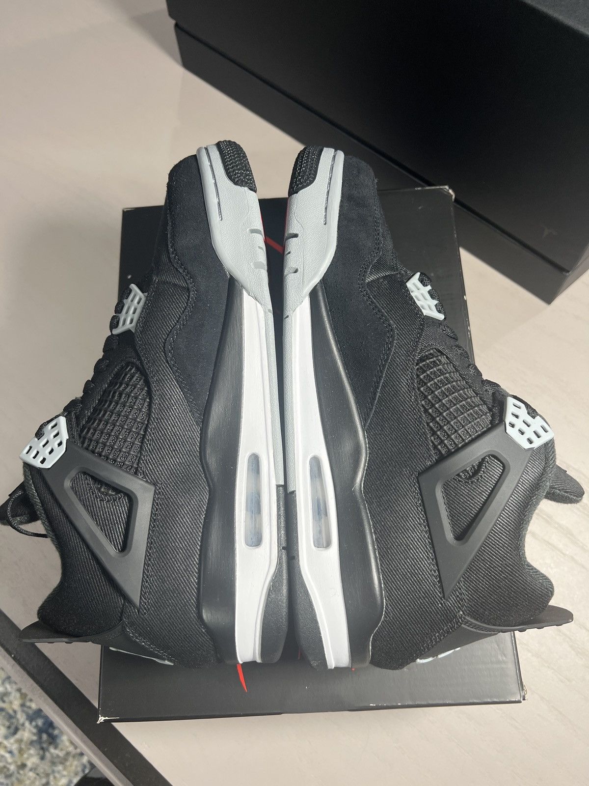 Jordan Brand Jordan 4 Black Canvas Size US 9 / EU 42 - 2 Thumbnail