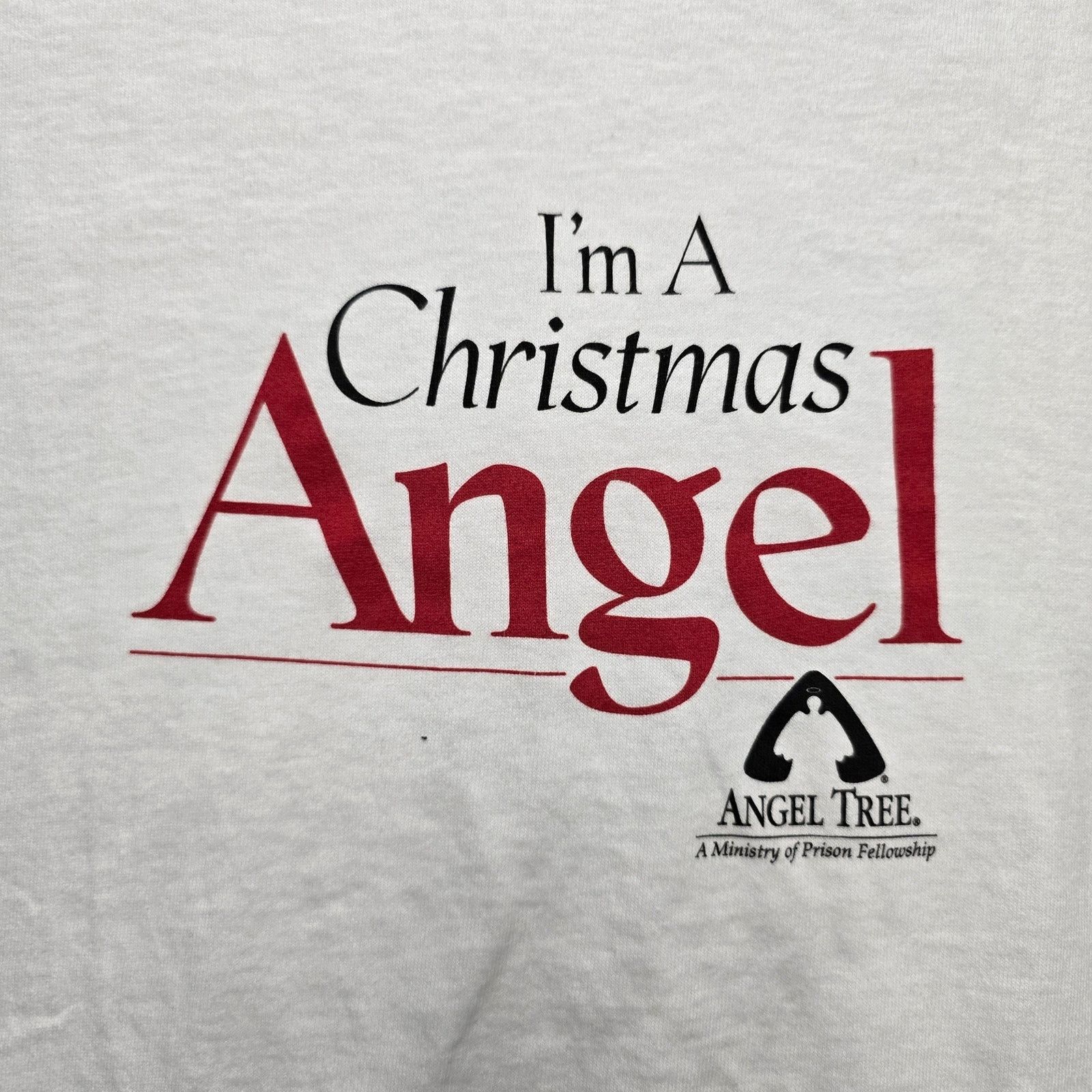 Fruit Of The Loom × Vintage Vintage Angel Shirt Fruit Of The Loom Im A Christmas L Tee Size US L / EU 52-54 / 3 - 2 Thumbnail