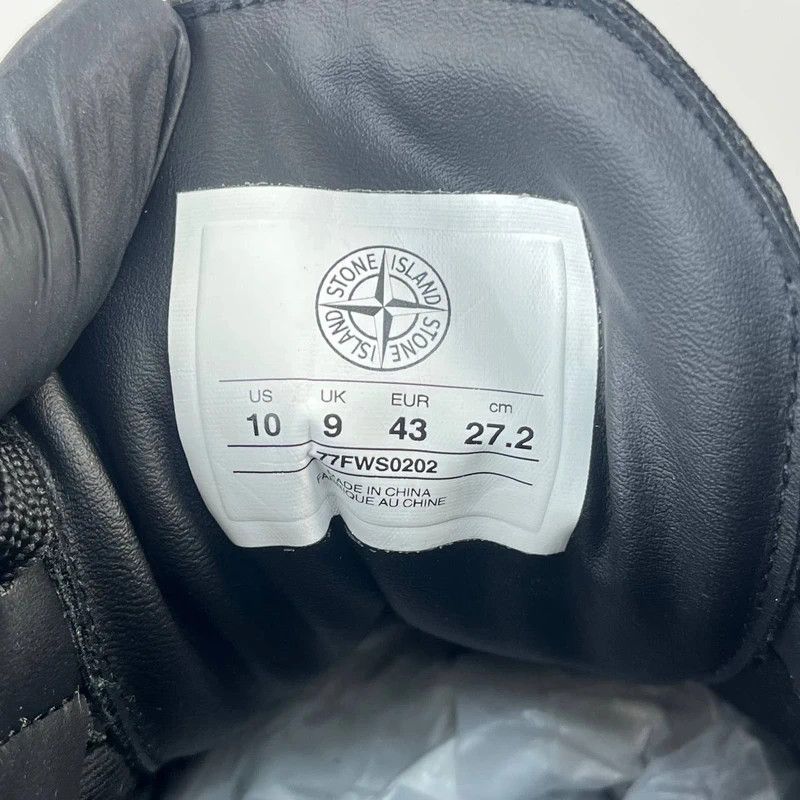Stone Island Stone Island Sneakers Black Leather Shoes Mens Size 43 Size US 10 / EU 43 - 11 Thumbnail