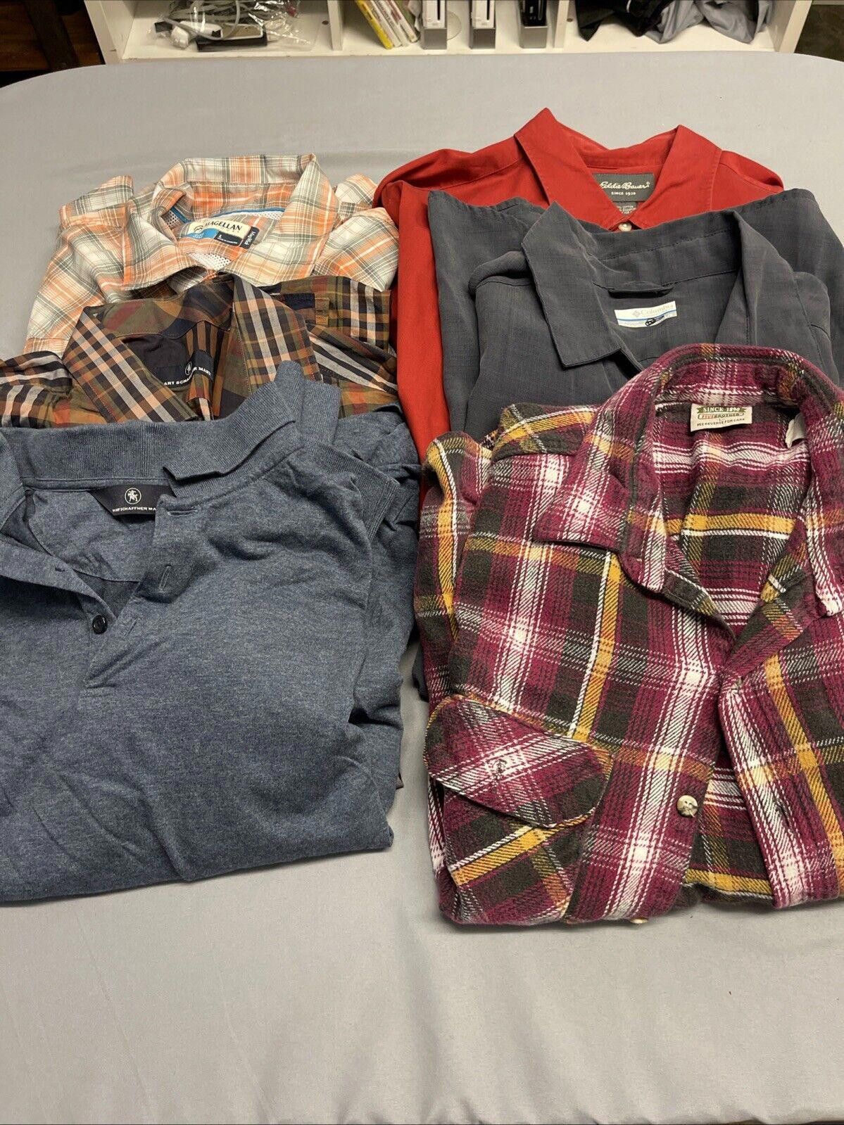 Designer Lot Of 6 Designer Mens Shirts, Large, Spotless! Size US L / EU 52-54 / 3 - 1 Thumbnail
