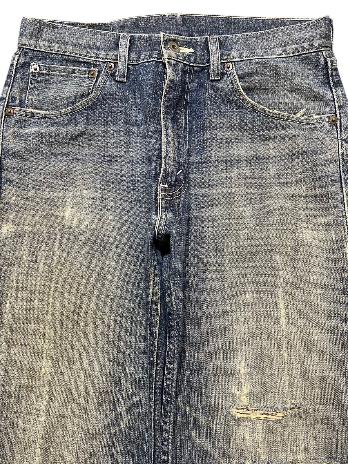 Levi's Vintage Levis 503 Blue Faded Wash Distress Style Loose Jeans Size US 31 - 3 Thumbnail