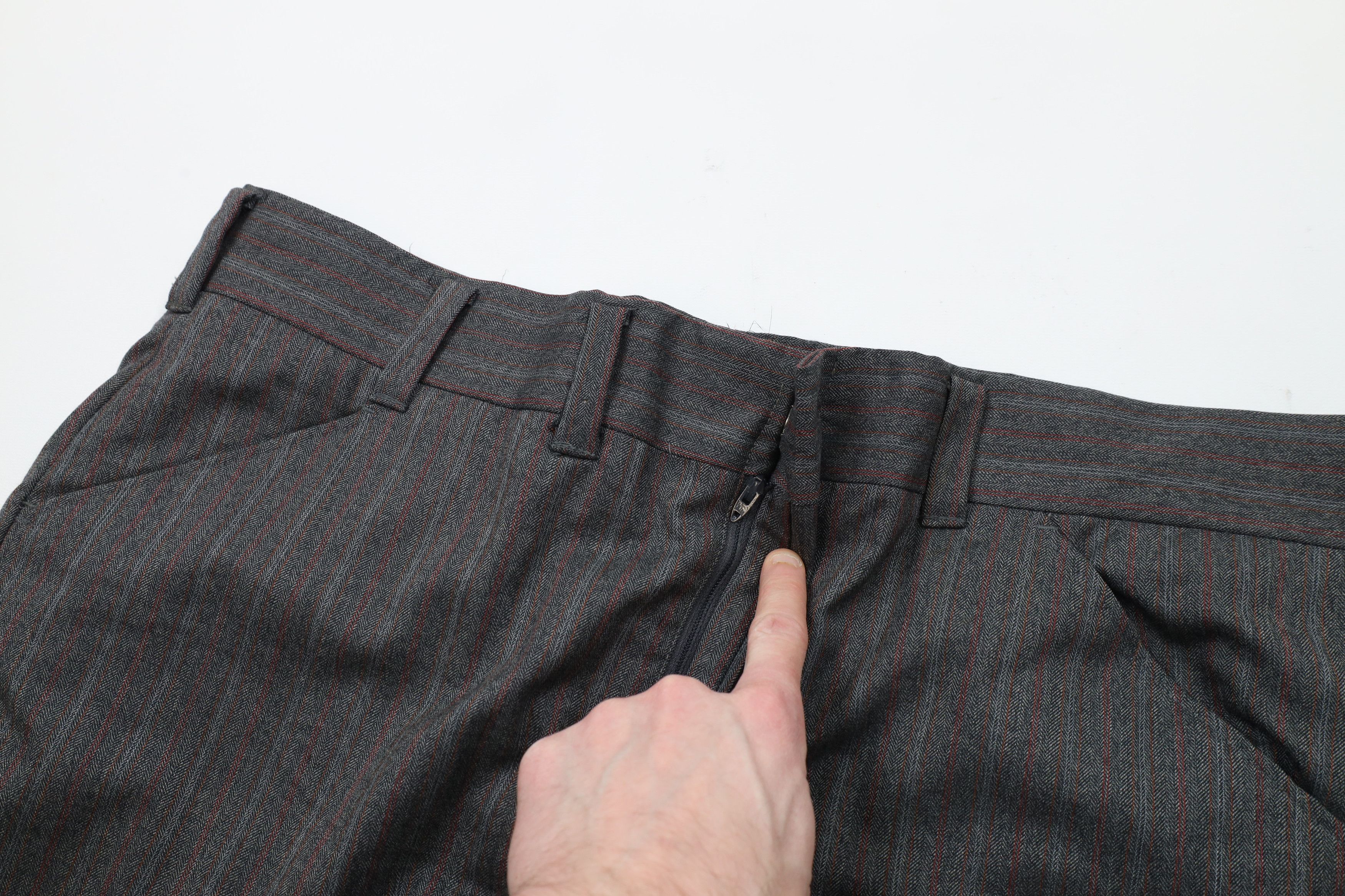 Vintage Vintage 70s Streetwear Wool Striped Bell Bottoms Pants USA Size US 40 / EU 56 - 9 Thumbnail