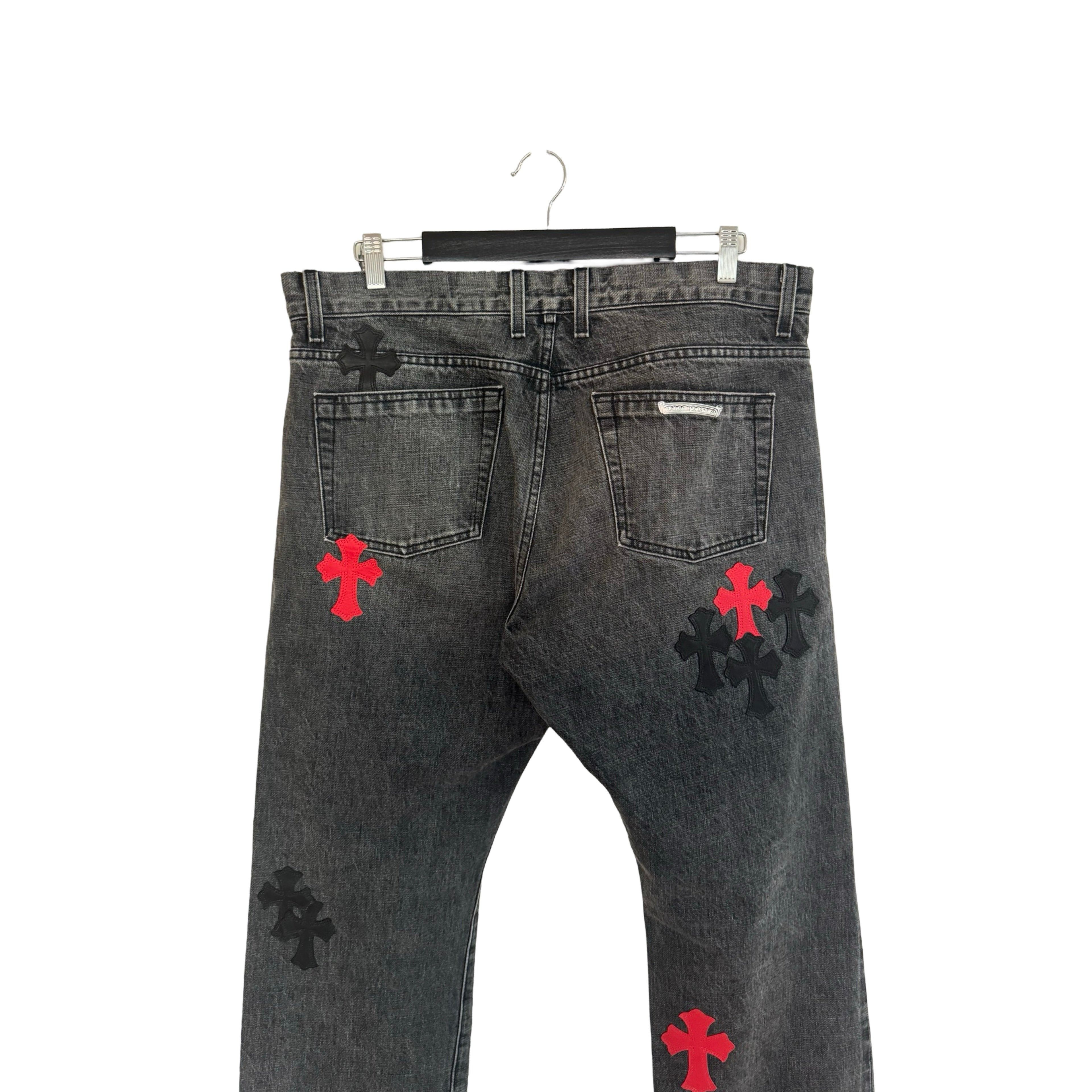 Chrome Hearts CH Red & Black Patch Pant Size US 34 / EU 50 - 6 Thumbnail