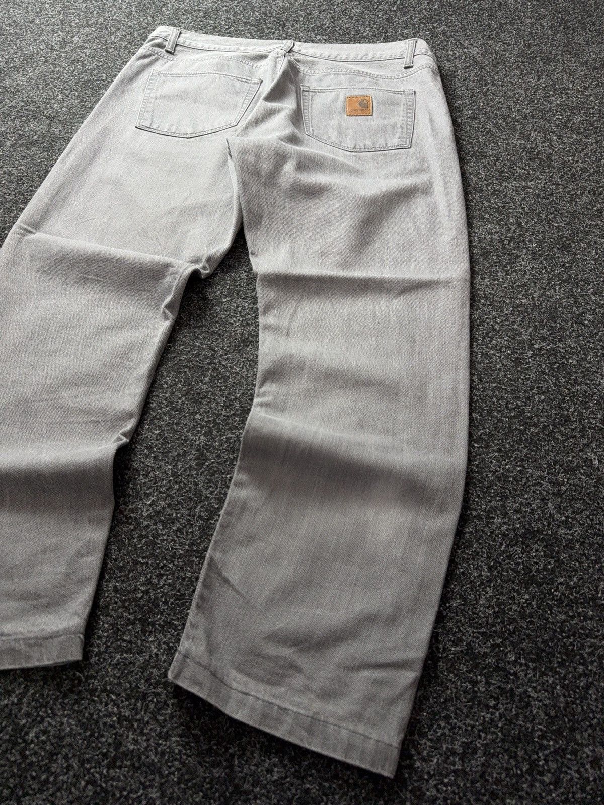 Carhartt 00s Y2K Vintage Carhartt Light Grey Work Pants Relaxed Fit Size US 36 / EU 52 - 12 Thumbnail