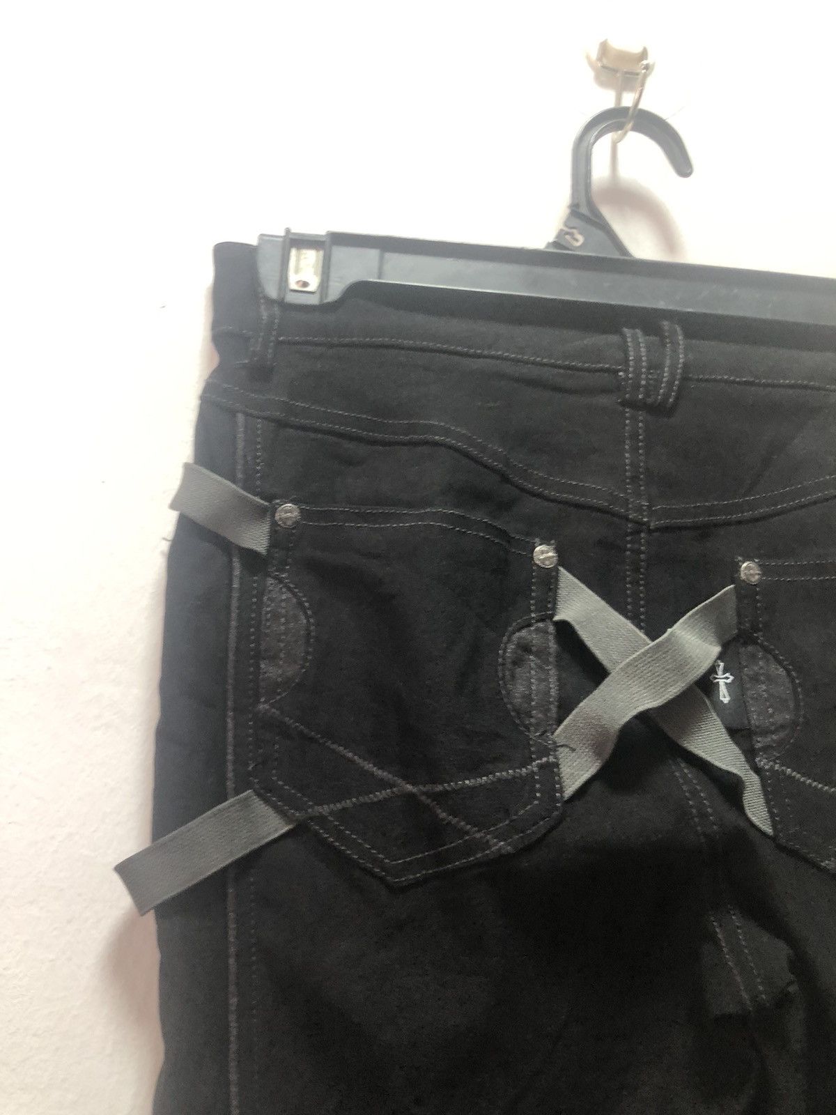 Japanese Brand × Seditionaries OZZ CROCE Pants Punk Cross Zip Strecht Size 27" / US 4 / IT 40 - 9 Thumbnail