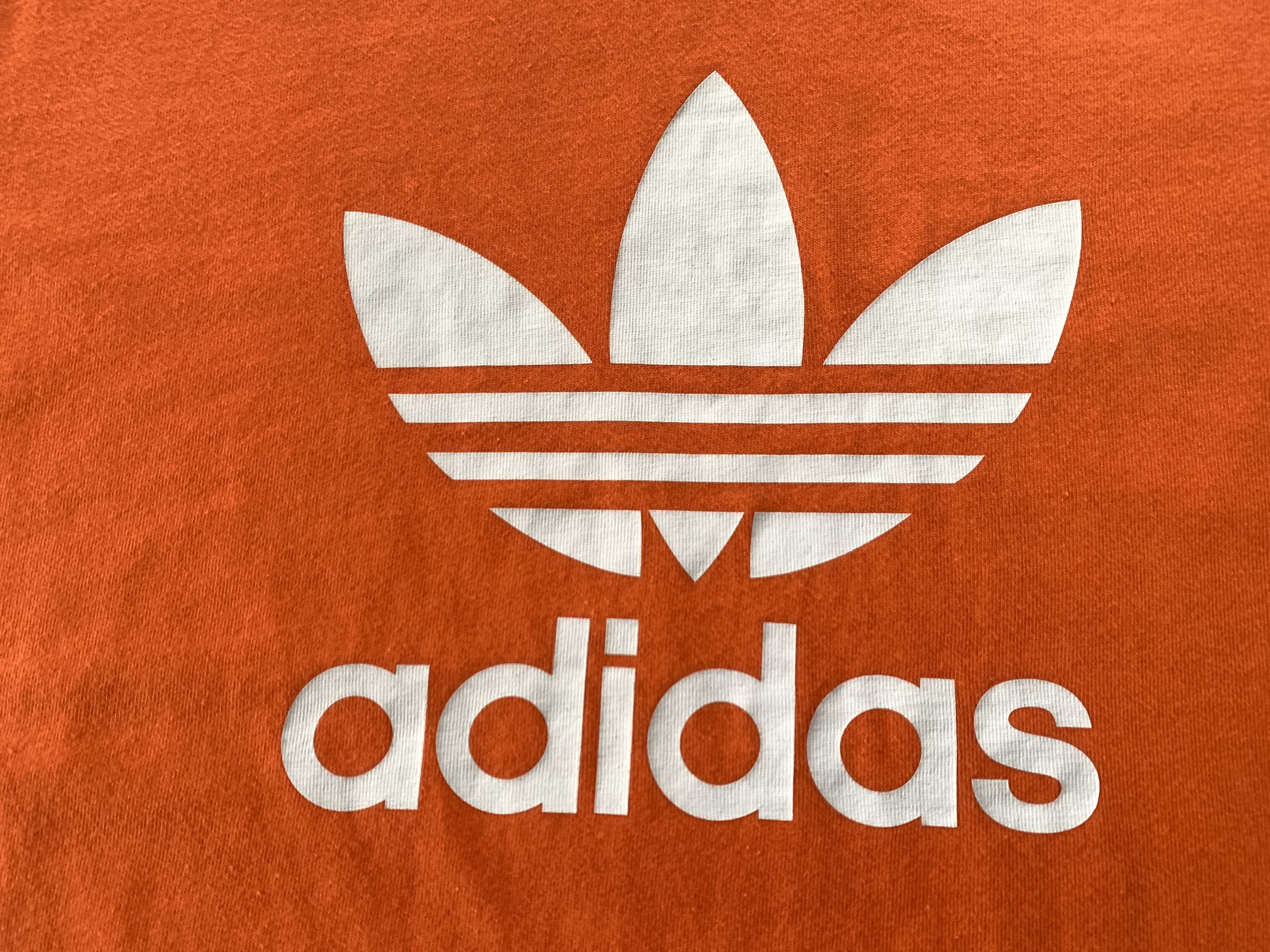 Adidas Adidas Womens Big Logo Light Orange T Shirt Size S / US 4 / IT 40 - 5 Thumbnail