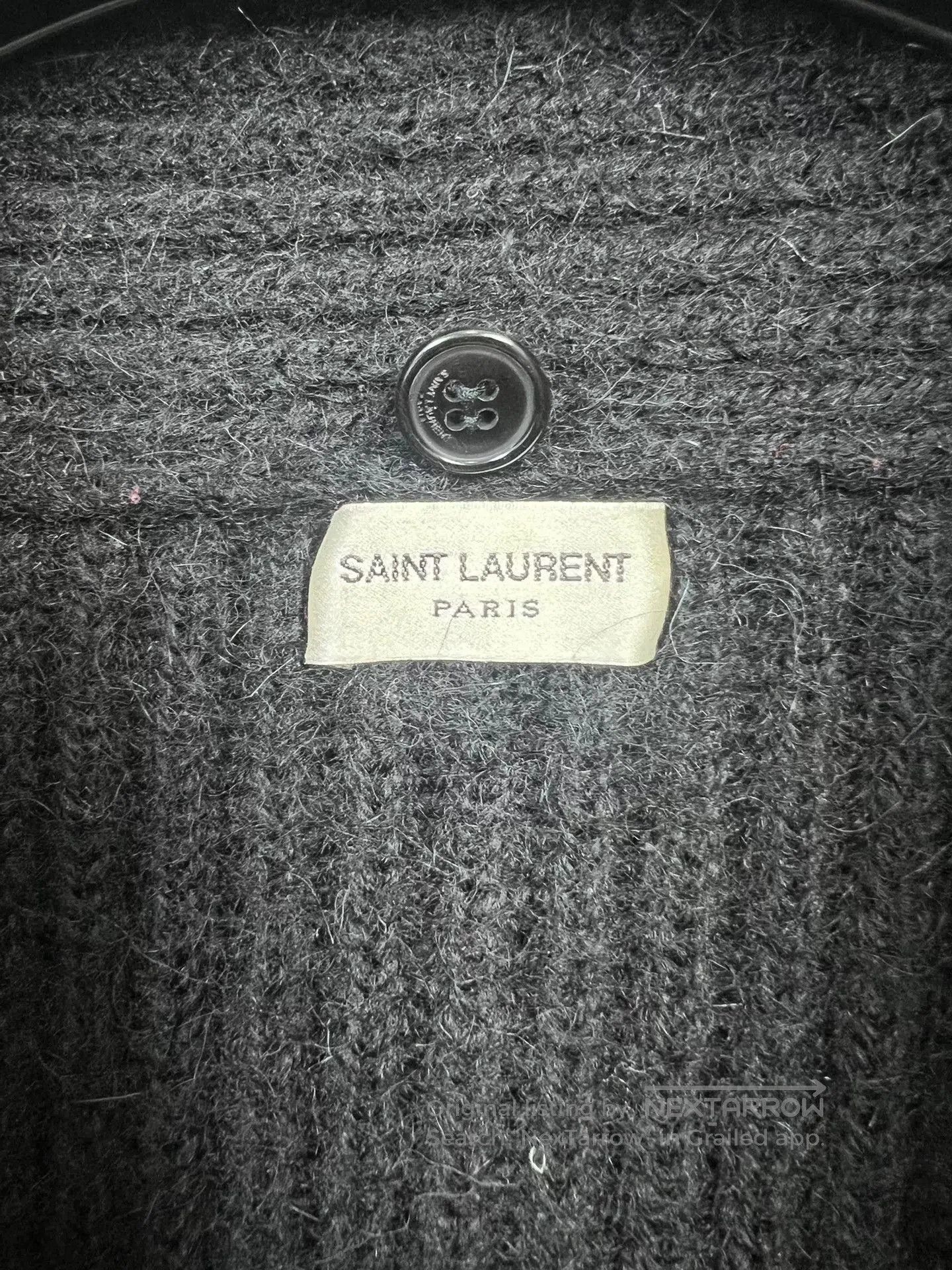 Saint Laurent Paris Saint Laurent Black Knit Cardigan Sweater. Size US M / EU 48-50 / 2 - 5 Thumbnail