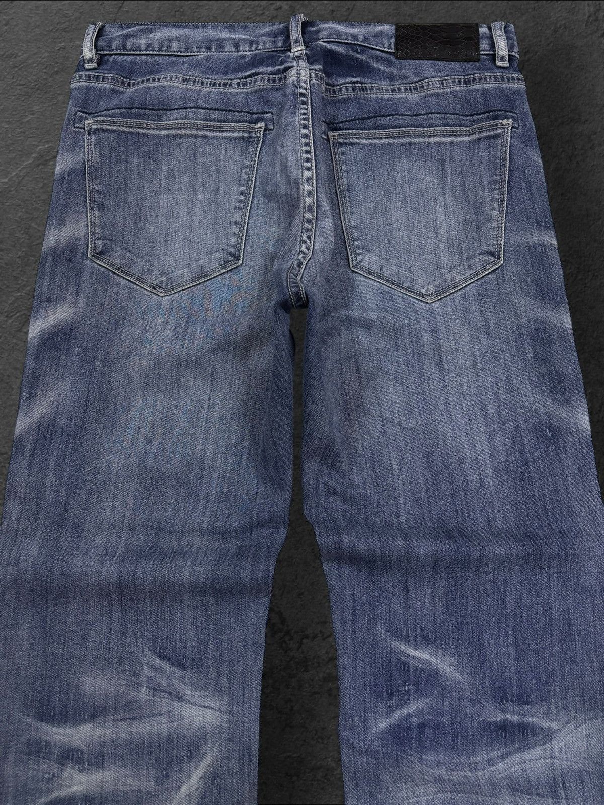 semanticdesign Semanticdesign Gold White Whisker Faded Jeans Size US 31 - 7 Thumbnail
