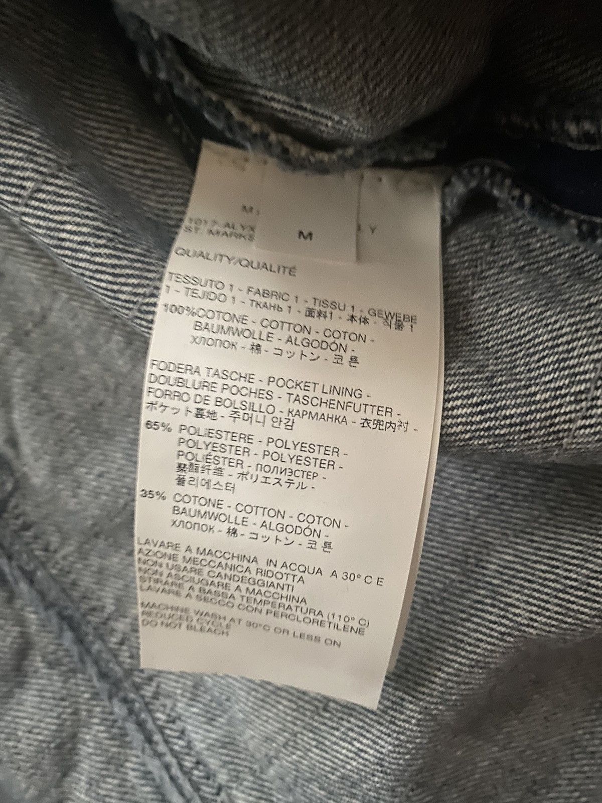 1017 ALYX 9SM Alyx Blackmeans Distressed Denim Jacket Size US M / EU 48-50 / 2 - 5 Thumbnail