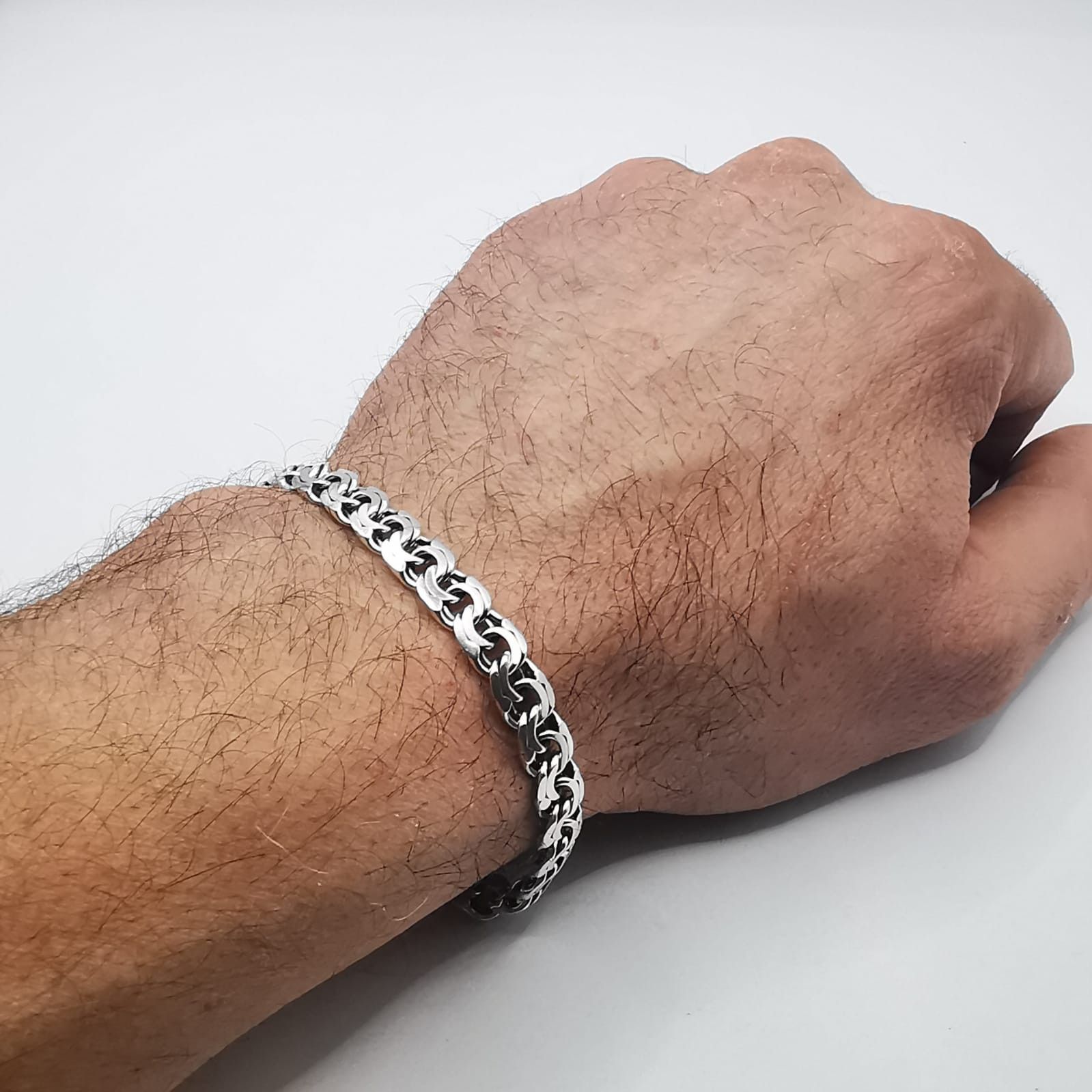Sterling Silver Vintage Bracelet Jewelry,925 Sterling Silver,Handmade 18,73g Size ONE SIZE - 3 Thumbnail