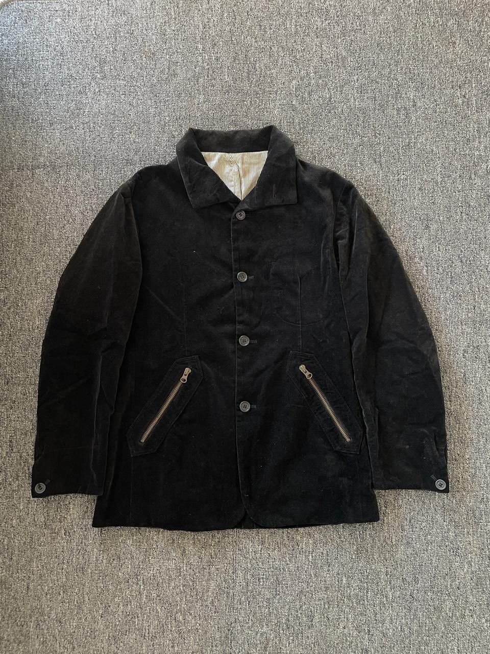 PPFM ARCHIVAL PPFM Vintage Velvet Blazer Jacket Zipper Pocket Size US S / EU 44-46 / 1 - 1 Thumbnail