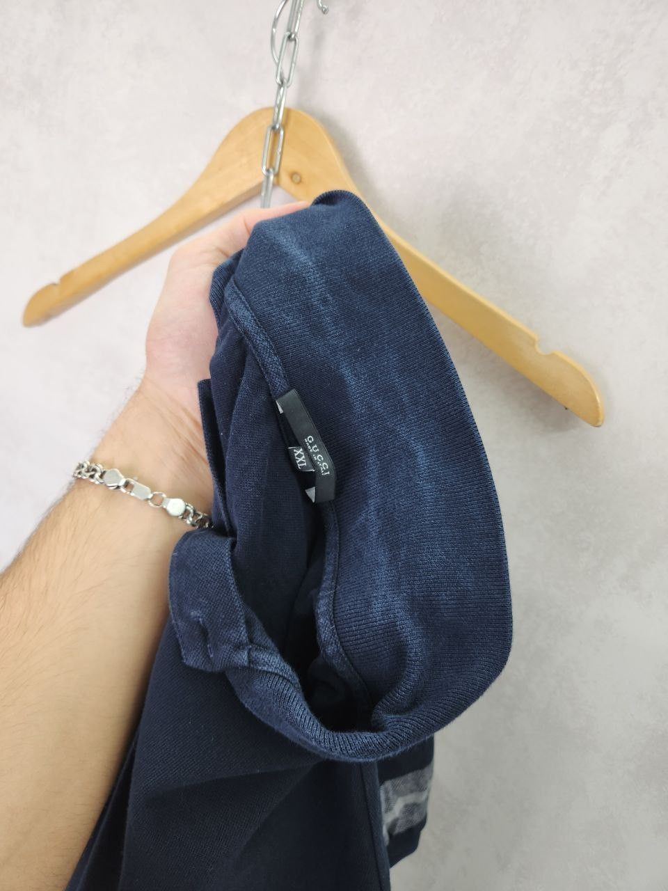 Gucci Luxury Gucci Polo Shirt Slim Fit Navy Mens Large Size US XXL / EU 58 / 5 - 4 Thumbnail