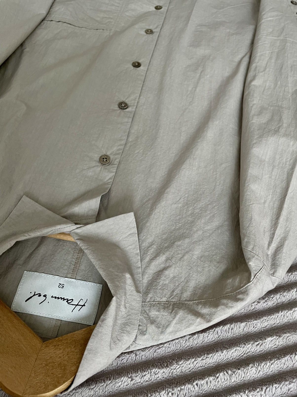 Hannibal. Hannibal. Beige Rough Paper Cotton Button Relaxed Shirt Size US L / EU 52-54 / 3 - 5 Thumbnail