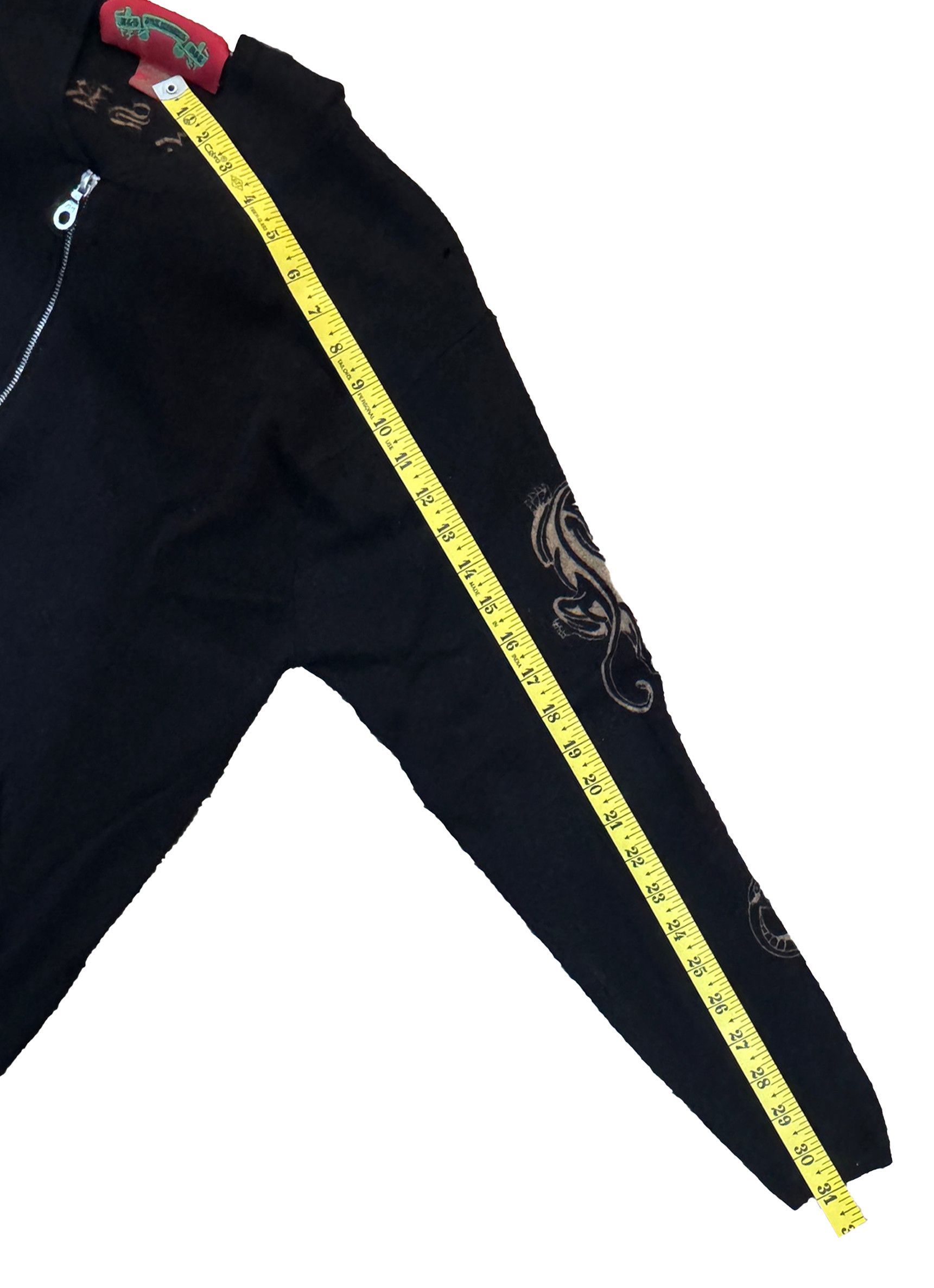 A&G Rock A&G MENS CASHMERE TATOO "SUGAR SKULL" ZIP HOODIE Size US S / EU 44-46 / 1 - 7 Thumbnail