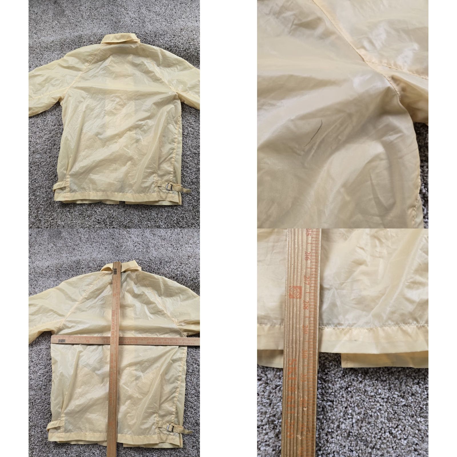 Izod VINTAGE Izod Track Suit Mens Medium Yellow Nylon 2 Piece Sweatshirt Pants 90s Lightweight Size 40R - 8 Thumbnail