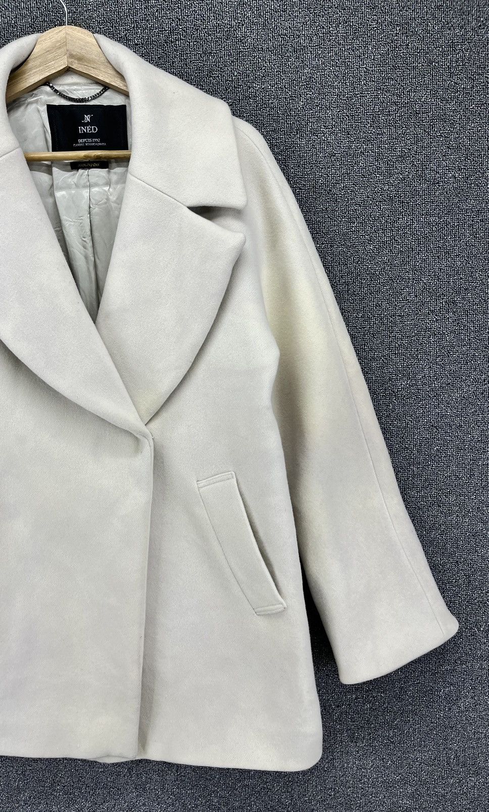 Yohji Yamamoto Vintage Yohji Yamamoto Ined Wool Long Jacket Size S / US 4 / IT 40 - 4 Thumbnail