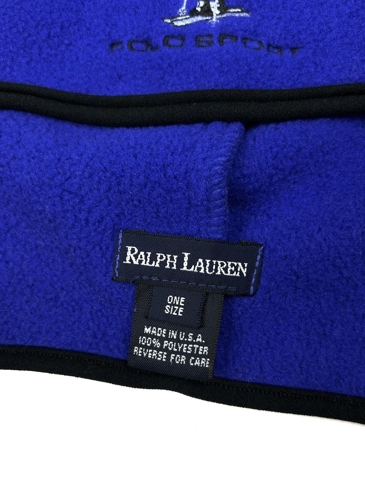 Ralph Lauren 90s Polo Bear Ralph Lauren Fleece Tassel Hat USA Vintage Size ONE SIZE - 10 Thumbnail