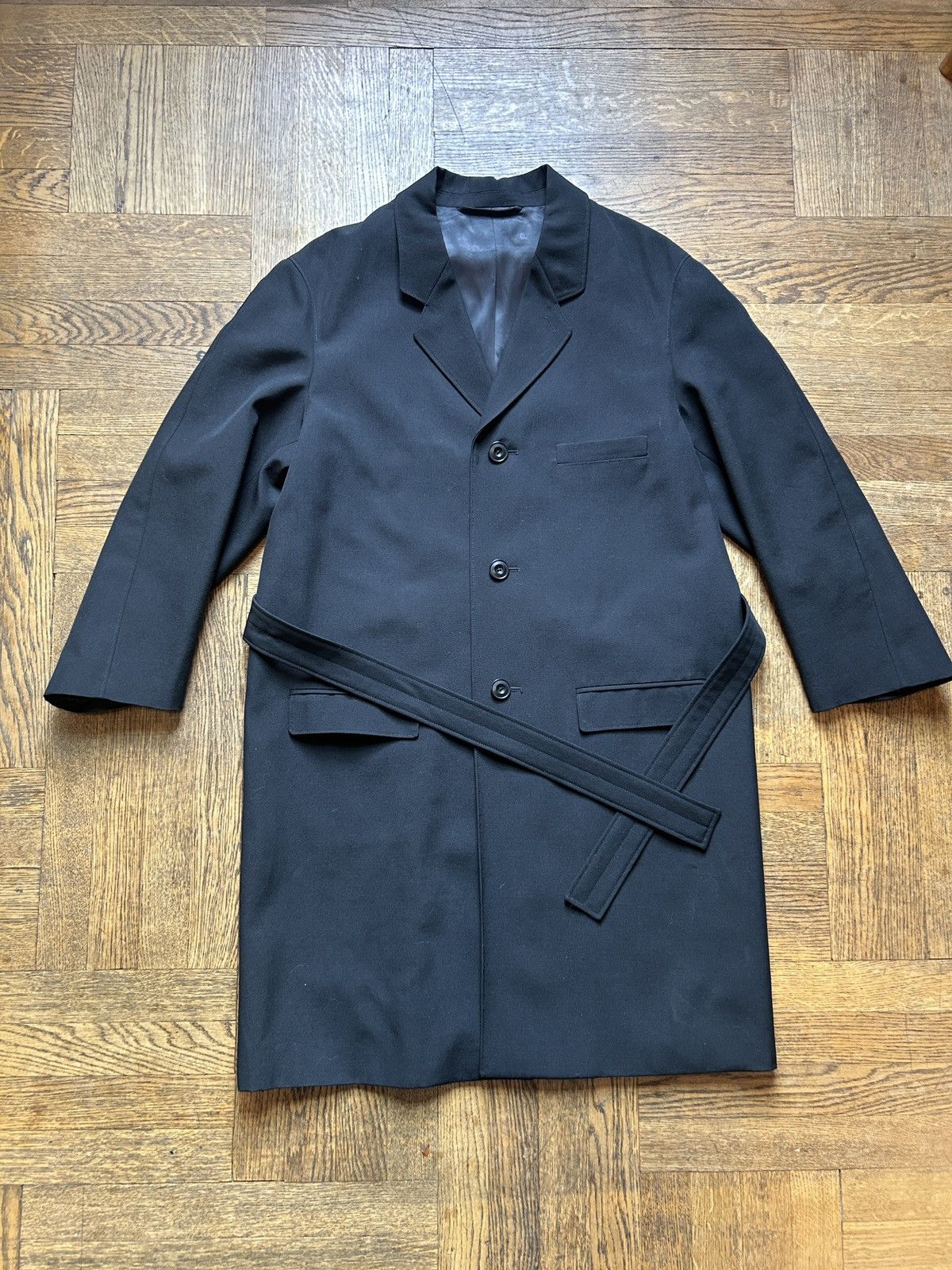 Lemaire SS19 Lightweight Belted Overcoat Size US S / EU 44-46 / 1 - 1 Thumbnail