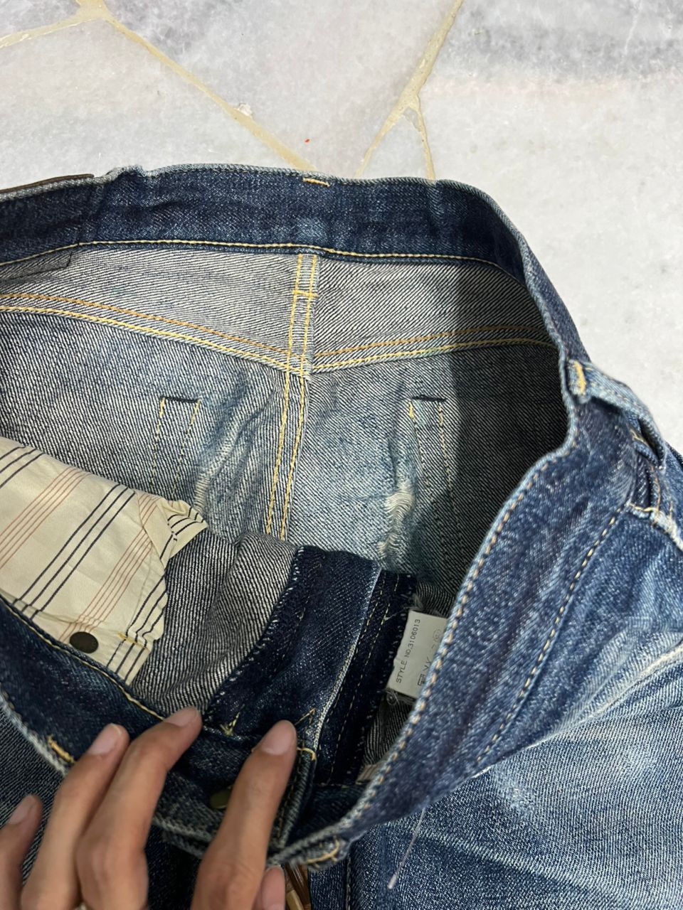 Schott Schott Perfecto Distressed Selvedge Denim Size US 31 - 5 Thumbnail