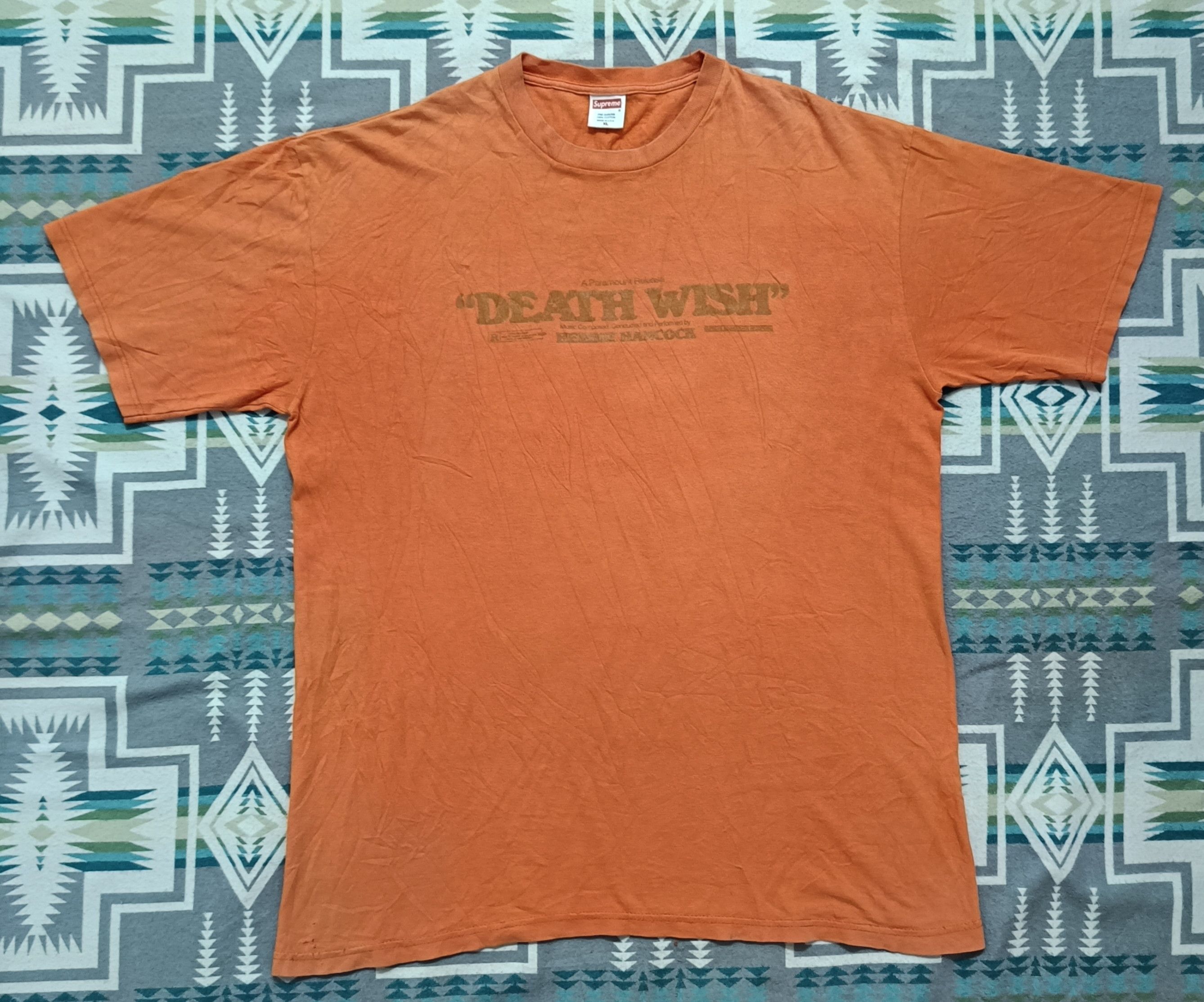 Supreme 🔥🔥 Rare Vintage 2002 Supreme Death Wish Tee Size US XL / EU 56 / 4 - 2 Thumbnail