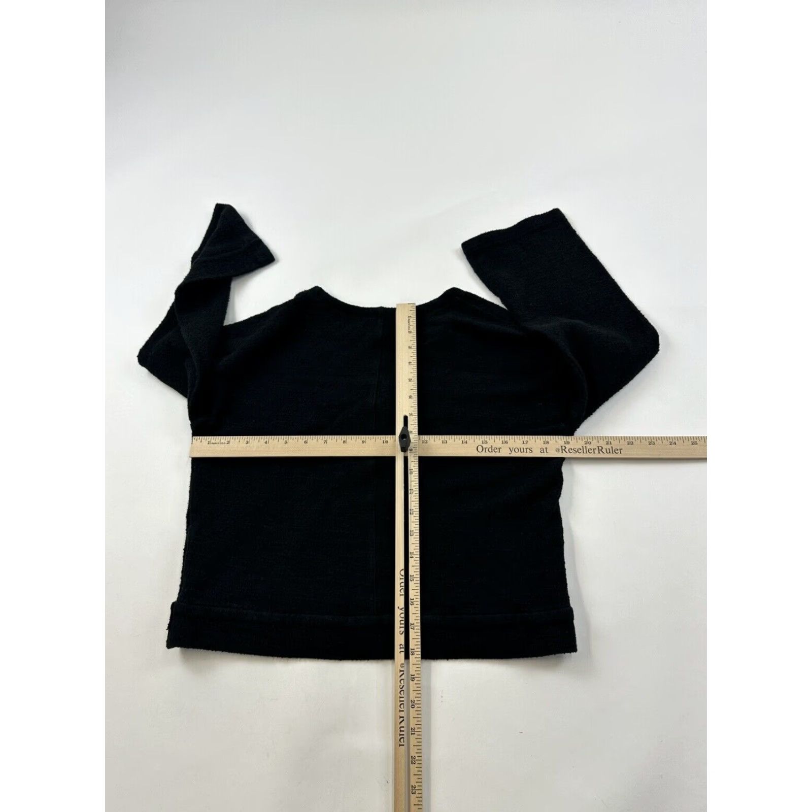 Madewell Madewell Black Long Sleeve Wrap Shirt Womens Medium Casual Cotton Top Size M / US 6-8 / IT 42-44 - 6 Thumbnail
