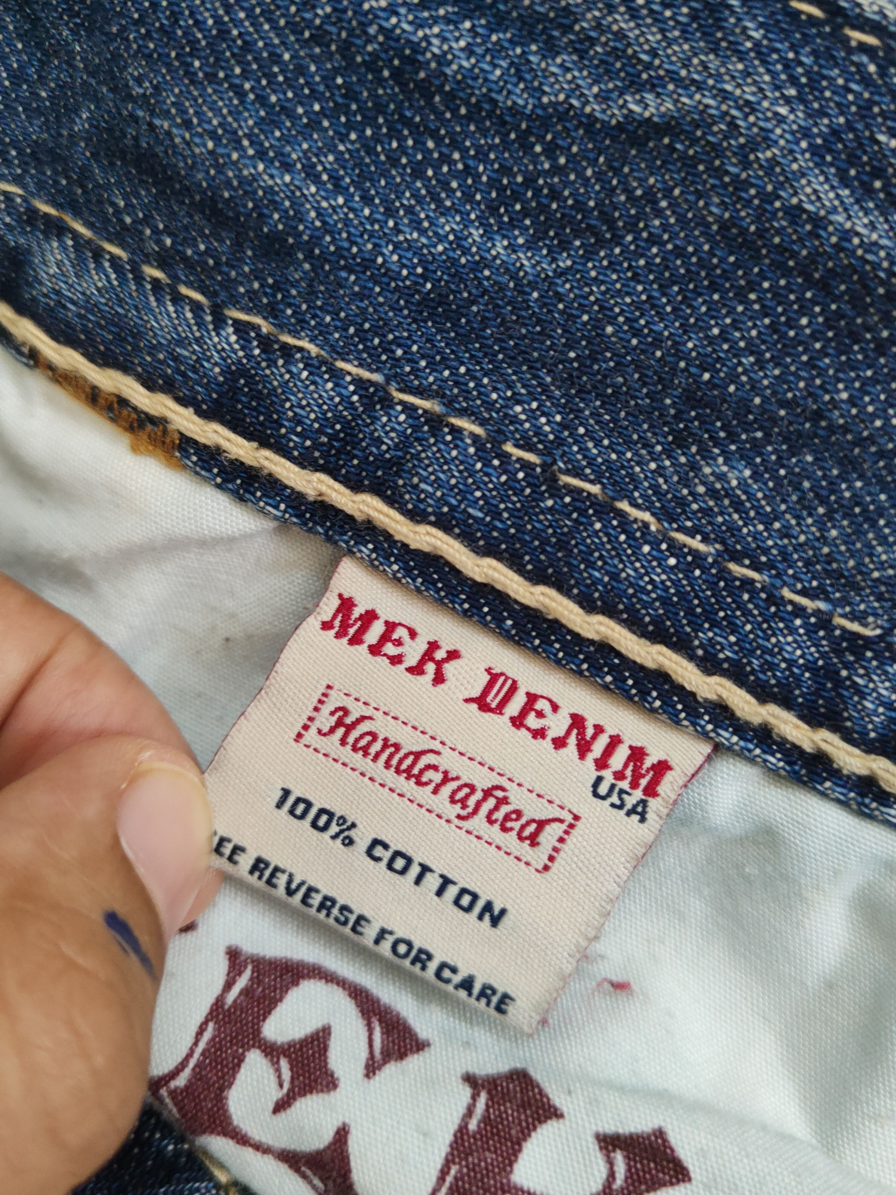 Mek Denim Mek Denim Dark Blue Distressed Ripped Jeans #W1700 Size 30" / US 8 / IT 44 - 14 Thumbnail