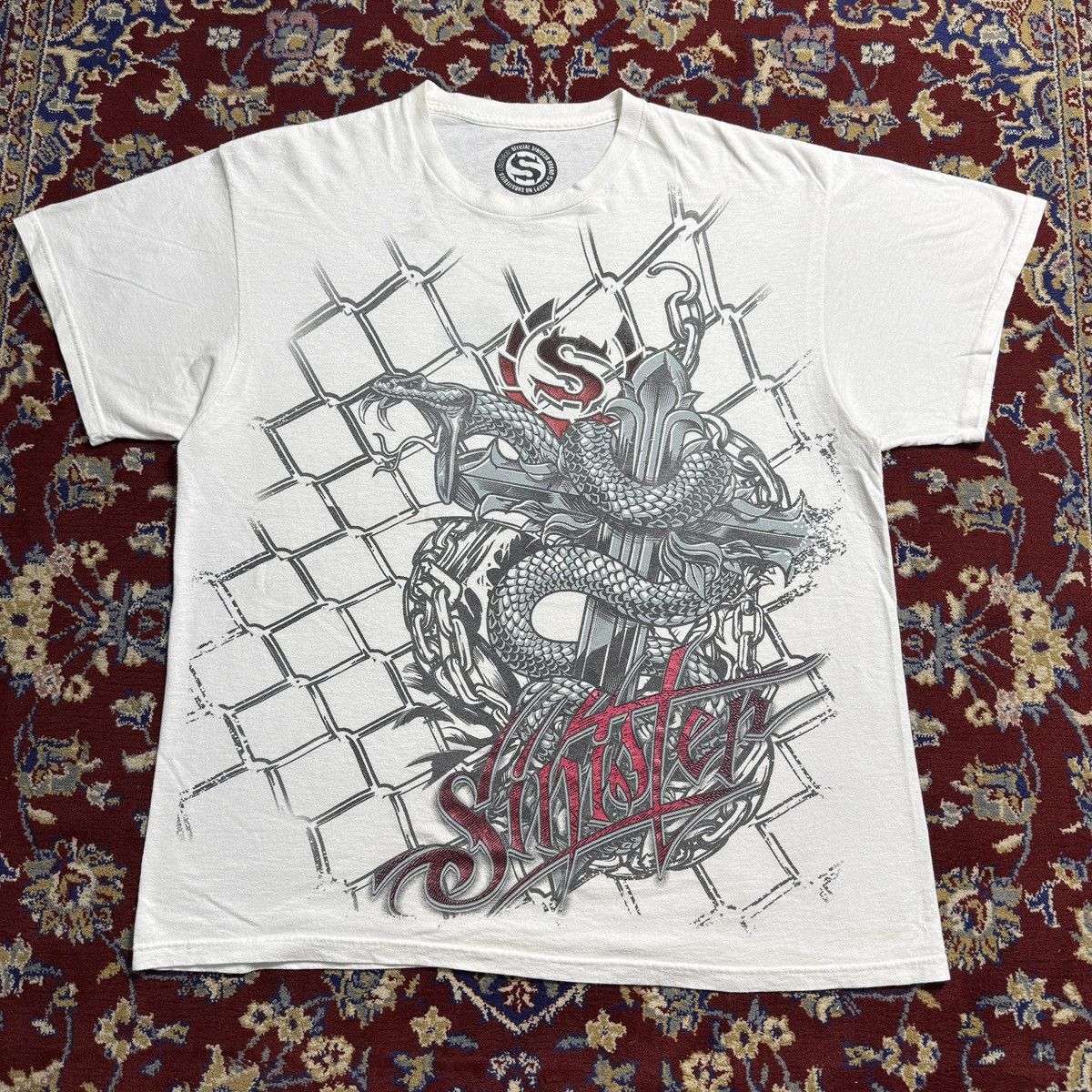 Affliction Sinister Snake Cross crazy Y2K tee skater ufc xzavier sinful Size US XL / EU 56 / 4 - 3 Thumbnail