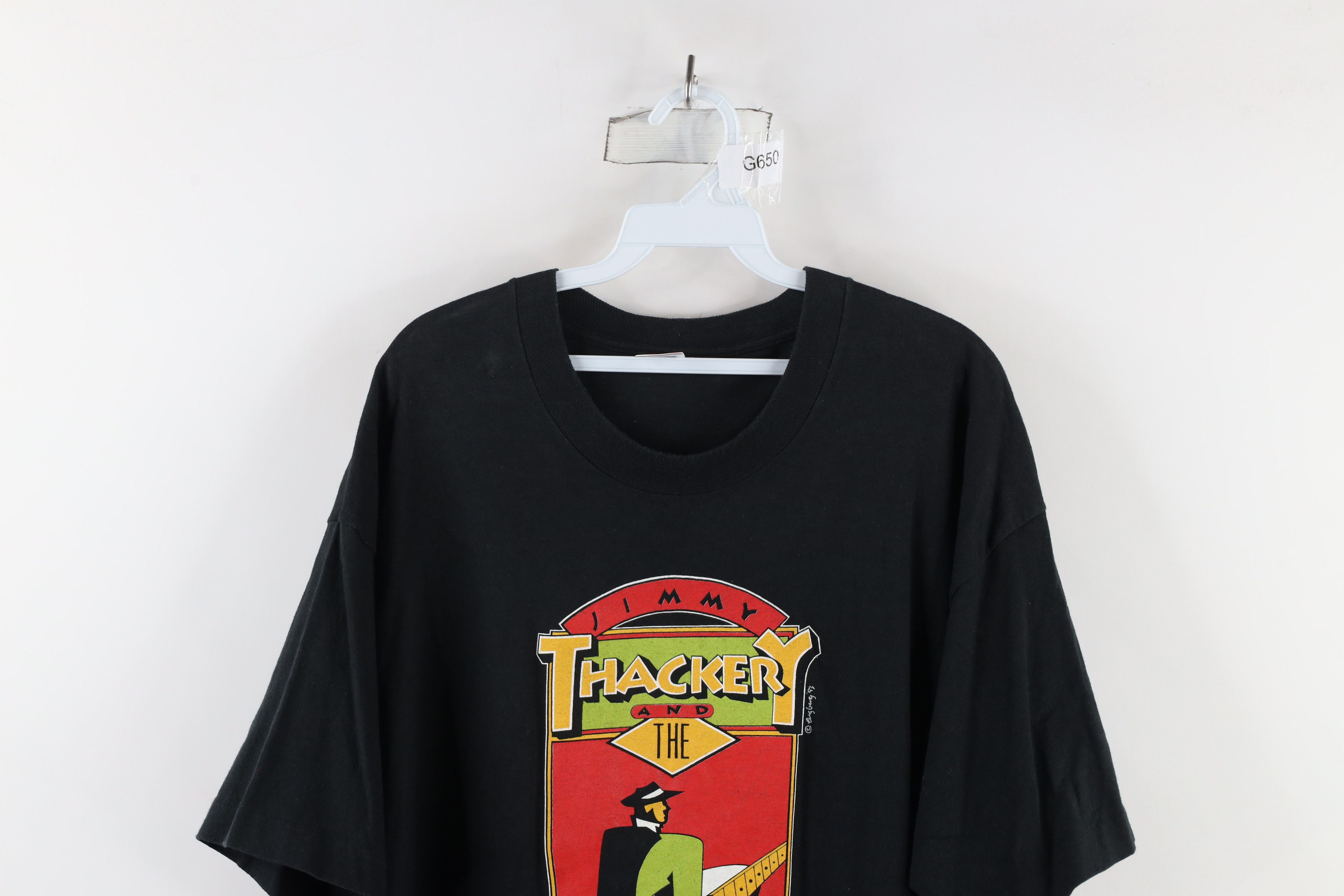 Vintage Vintage 90s Jimmy Thacker and the Drivers Band T-Shirt Size US XL / EU 56 / 4 - 2 Thumbnail