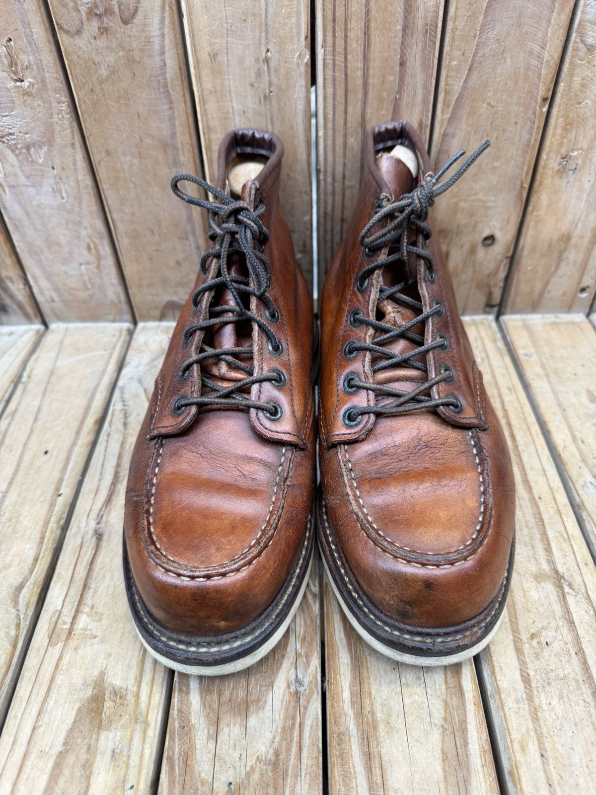 Red Wing Red Wing 1907 Copper Rough Brown Boots US 8 D |UK 7 | EUR 41 Size US 8 / EU 41 - 3 Thumbnail