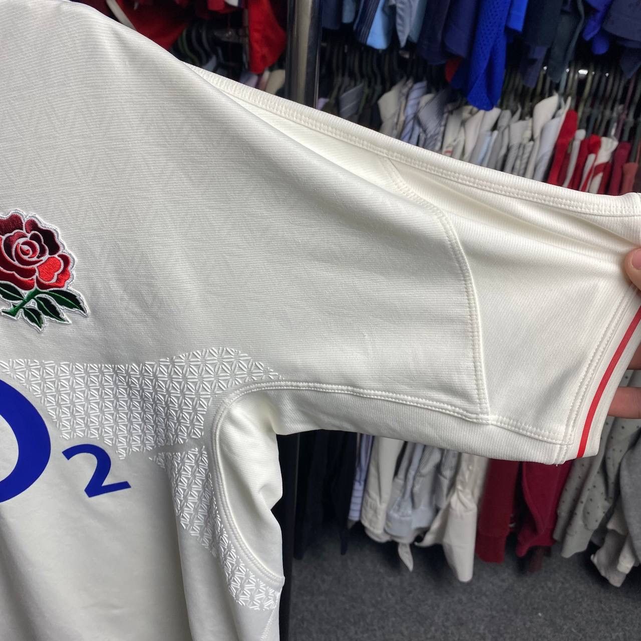 Nike × Vintage Vintage Nike England Rugby o2 rare 00’s jersey Size US L / EU 52-54 / 3 - 6 Thumbnail