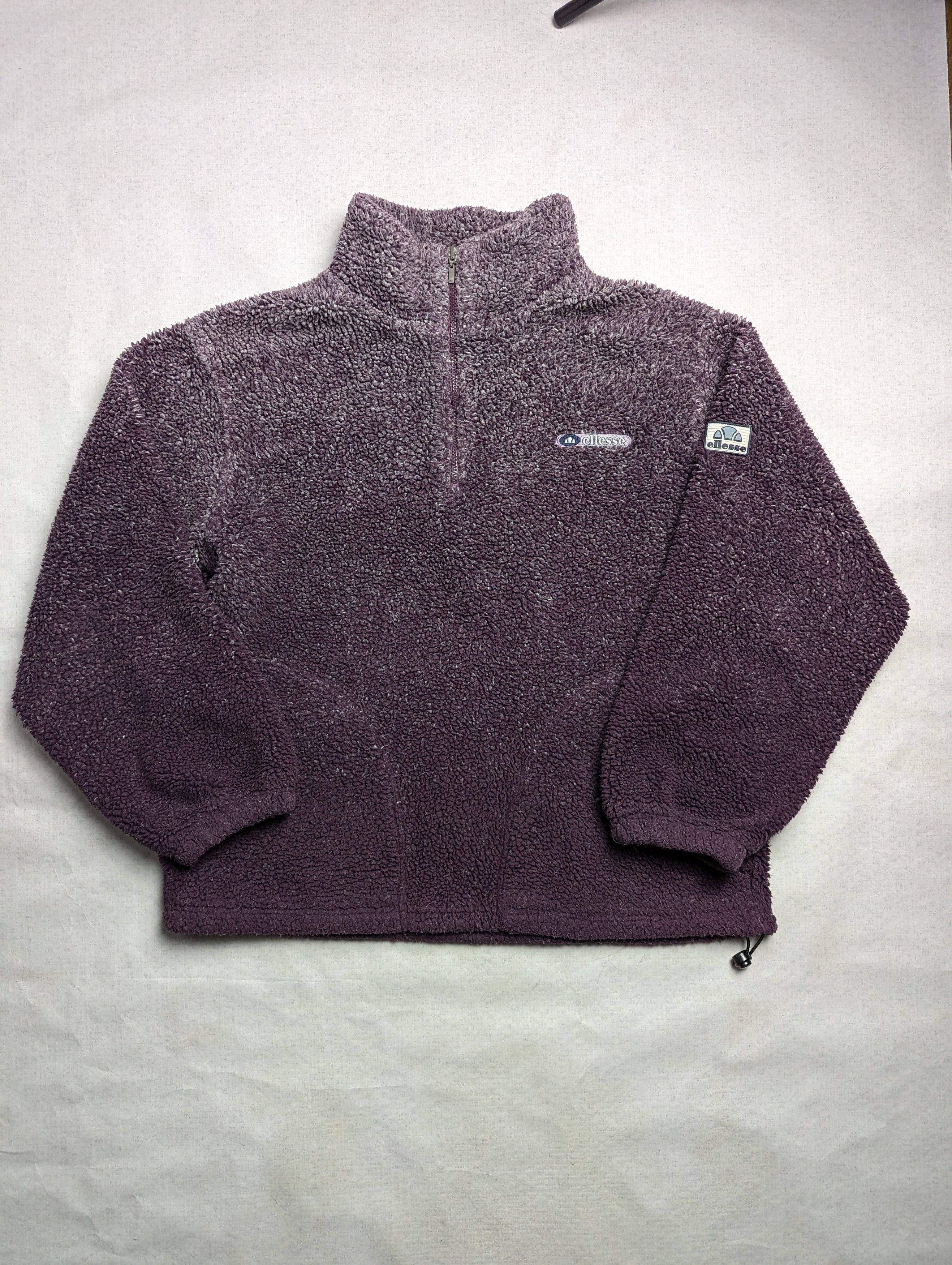 Ellesse × Vintage Vintage Ellesse Sherpa 1/4 zip L Size XL / US 12-14 / IT 48-50 - 1 Thumbnail