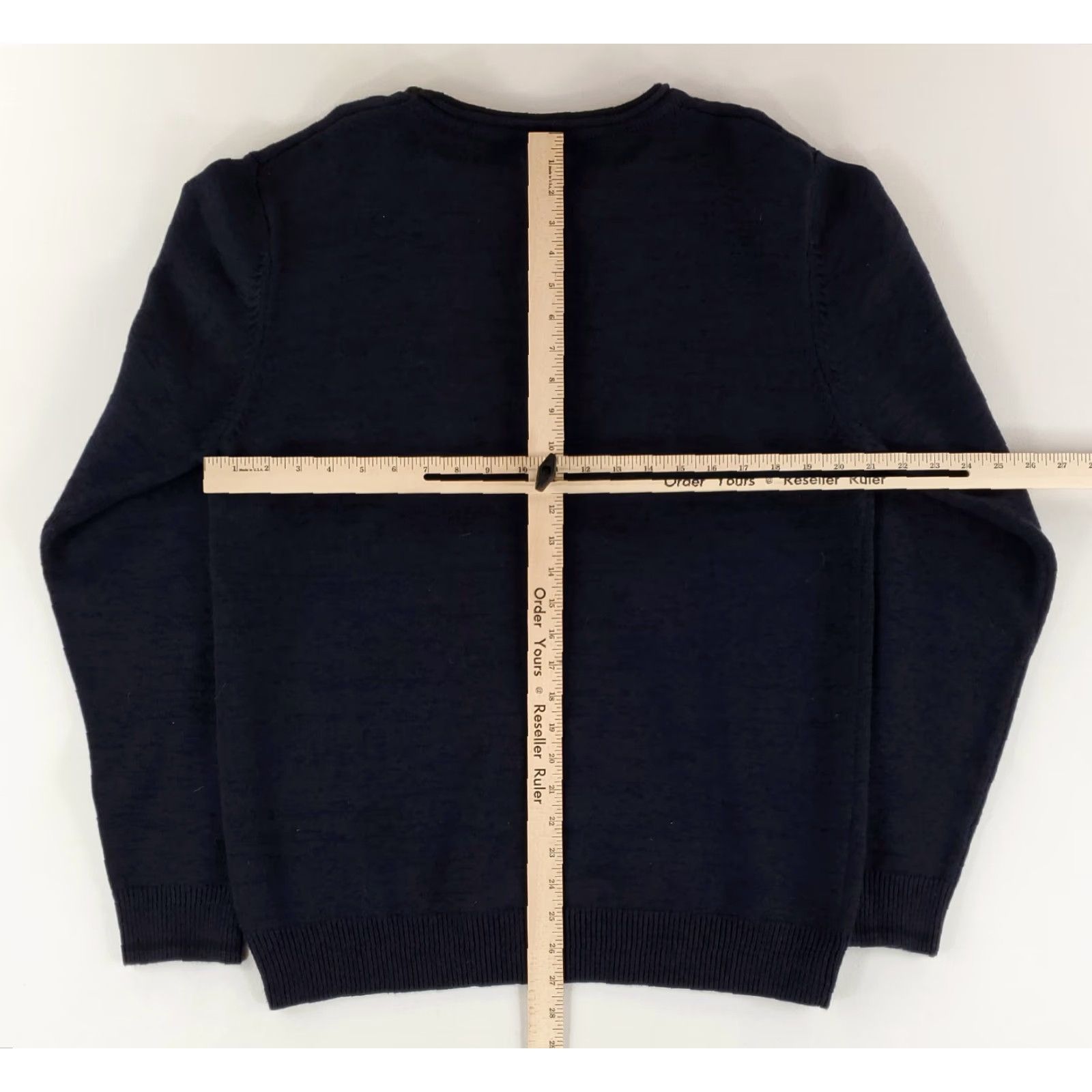 Carbon2Cobalt Carbon 2 Cobalt Roll Neck Sweater Cotton Nylon Wool Blend Navy Blue Mens L Size US L / EU 52-54 / 3 - 8 Thumbnail
