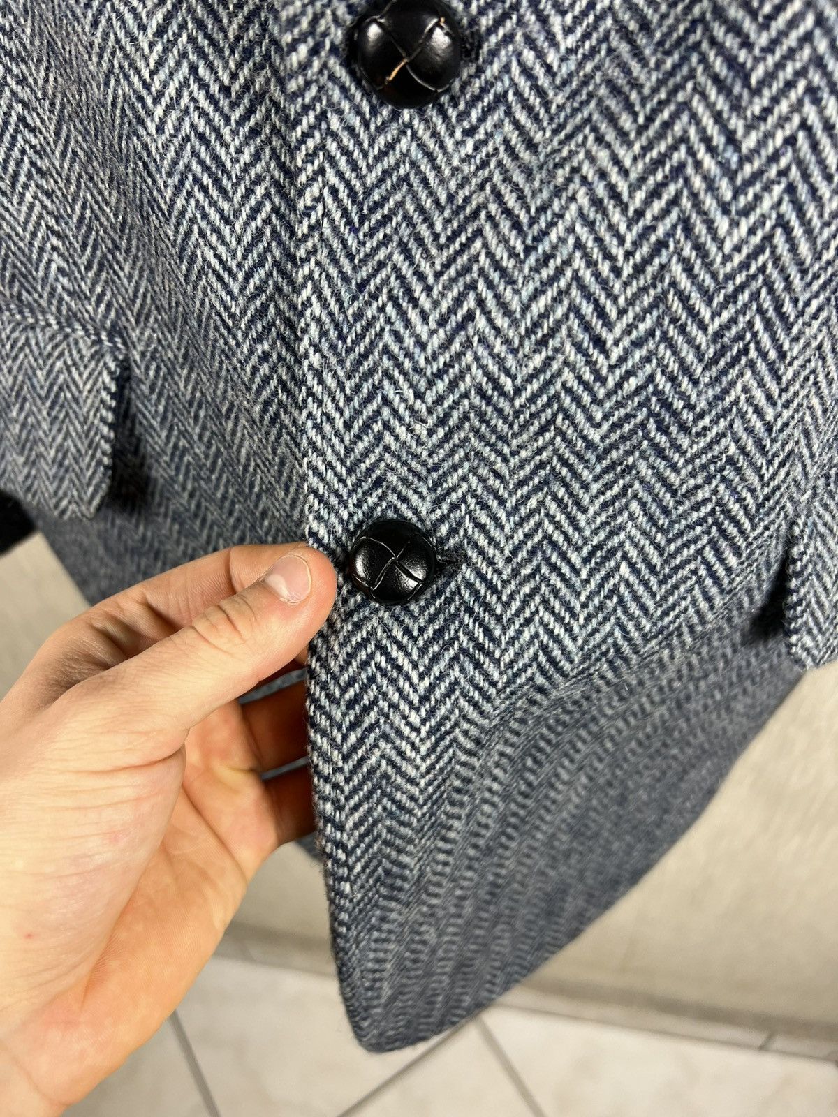Harris Tweed Vintage 60s Schlasbergs Harris Tweed wool blazer jacket Size US L / EU 52-54 / 3 - 13 Thumbnail