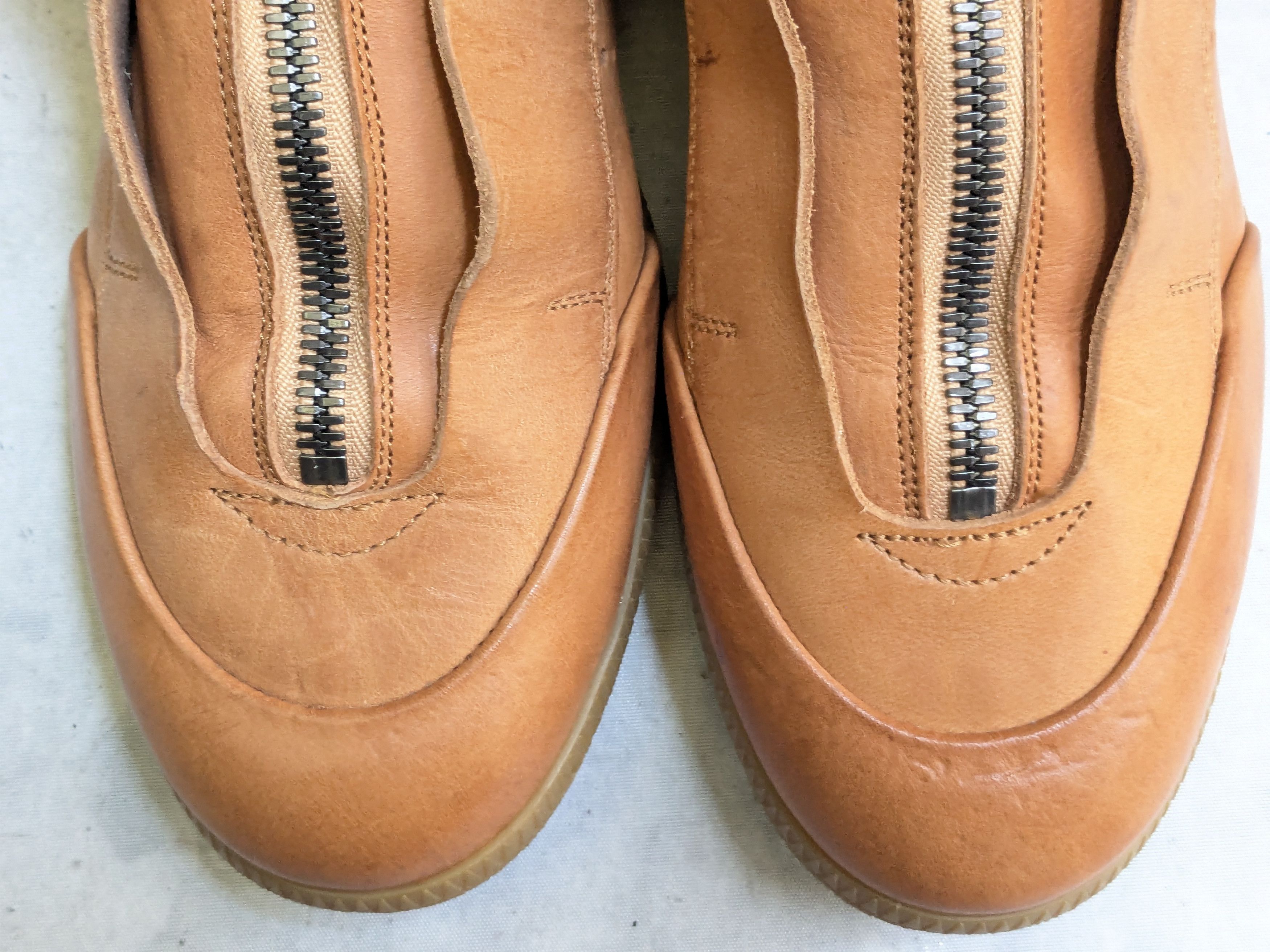 Maison Margiela Maison Margiela Zip Up High Top Sneakers Brown 10 43 Size US 10 / EU 43 - 2 Thumbnail