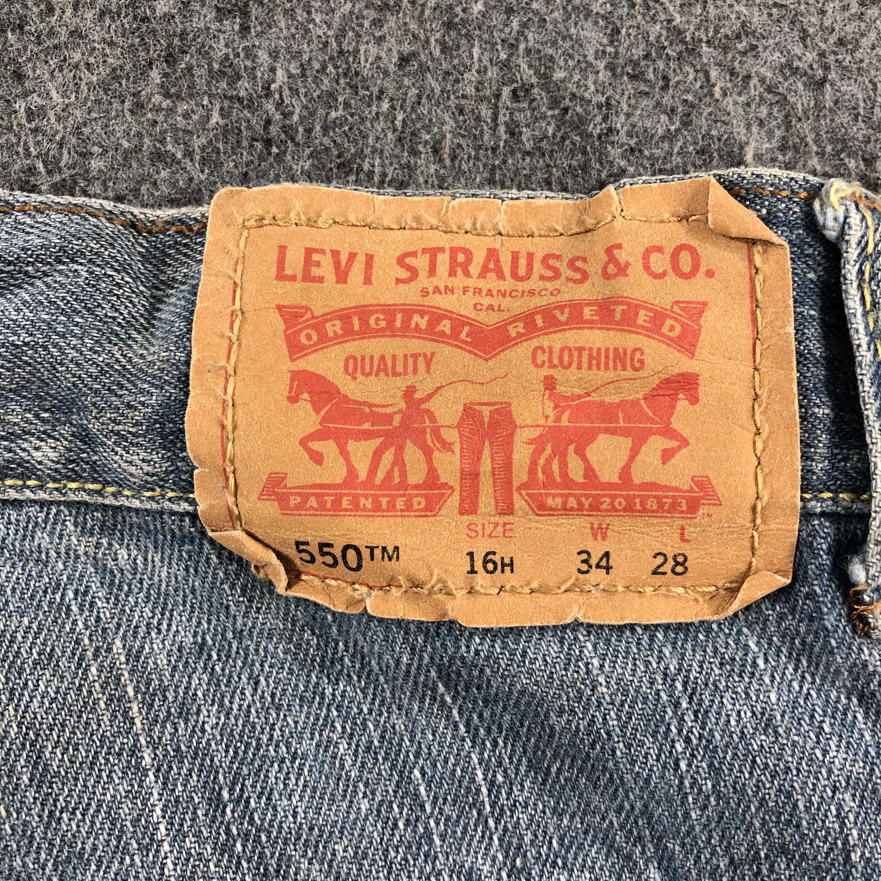 Levi's Vintage Blue Wash Levis 550 Jeans-J2526 Size US 35 - 5 Thumbnail